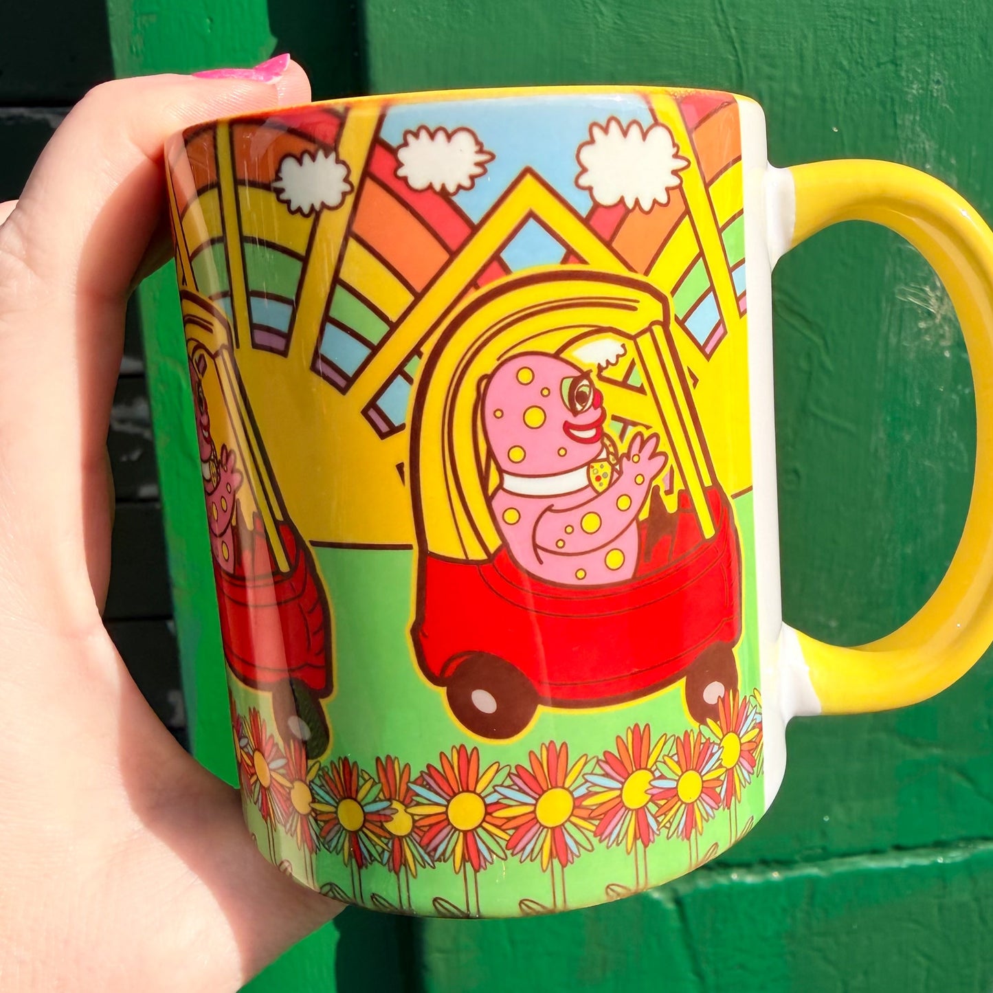 Blobby in Car Mug