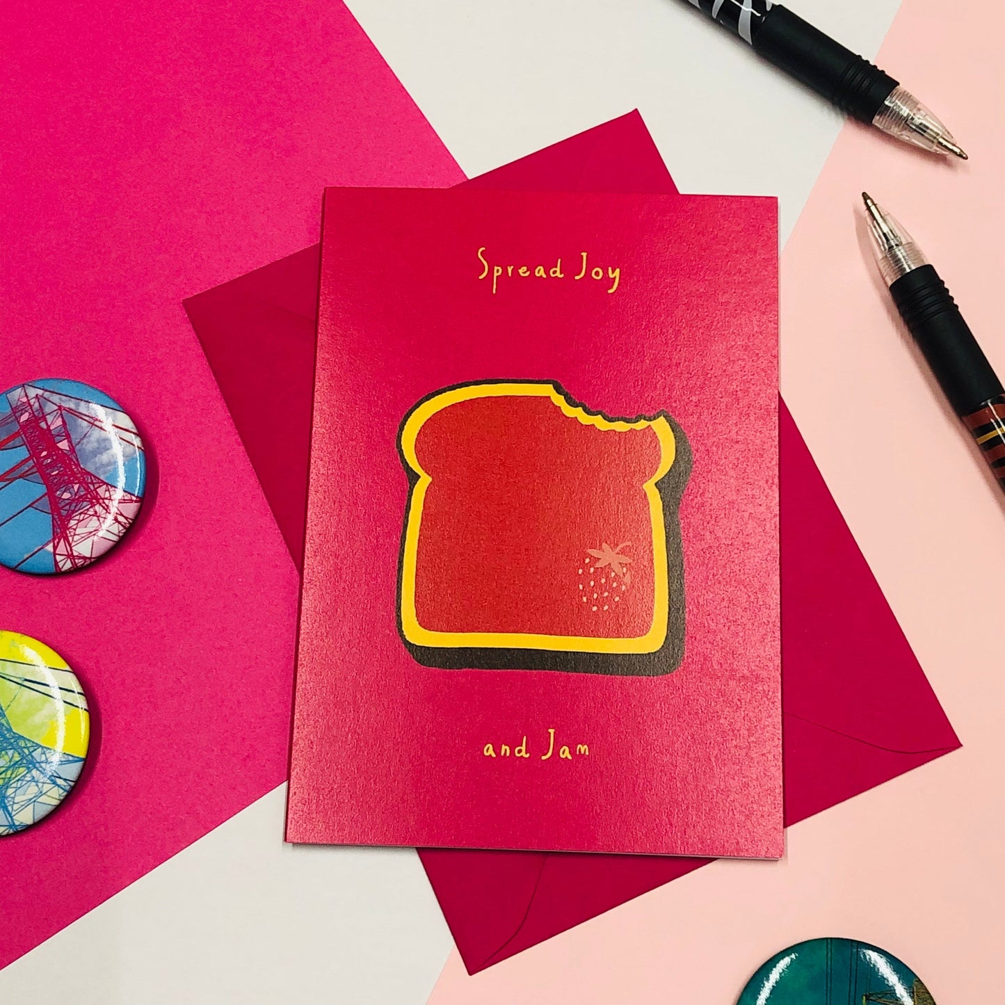 Spread Joy and Jam Greetings Card