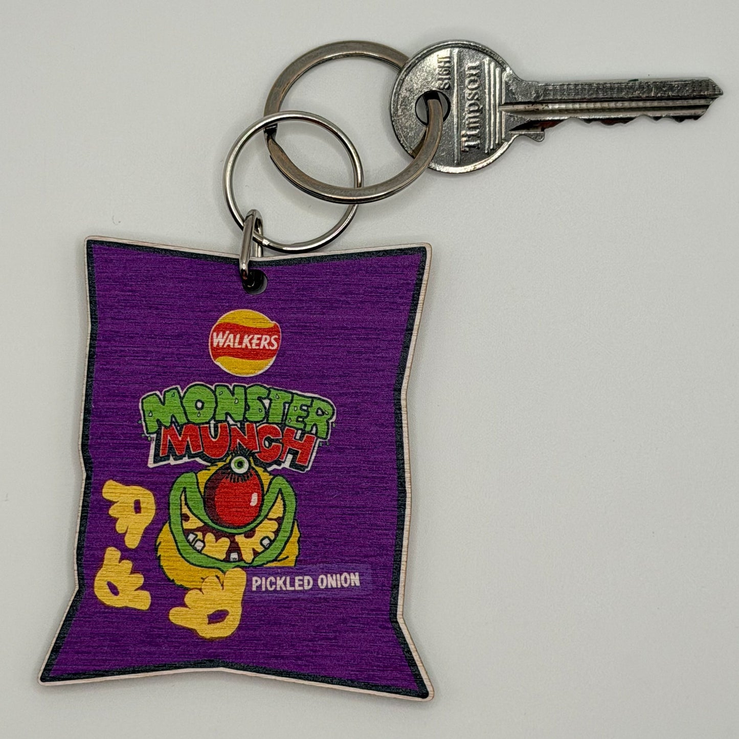 Monster Munch Wooden Keyring