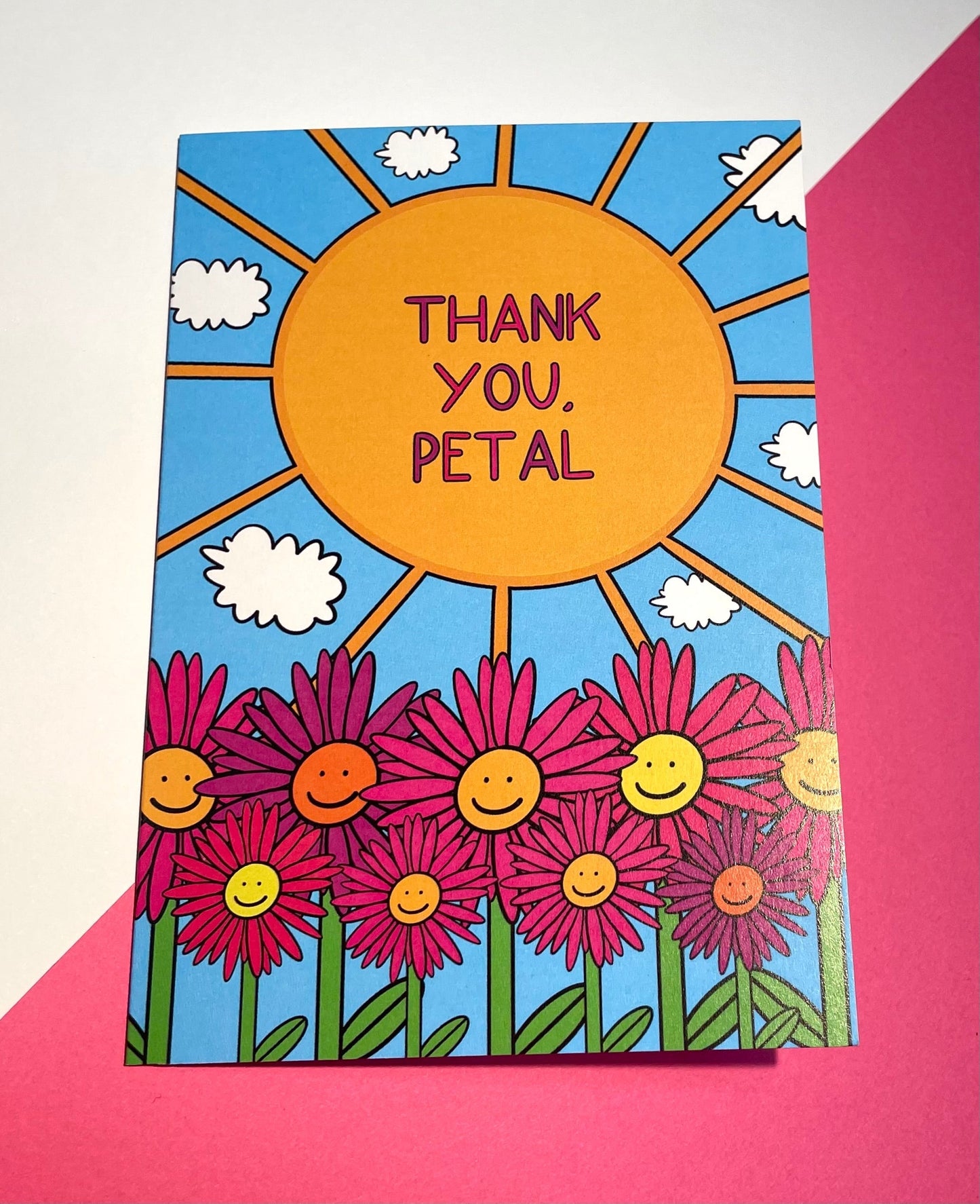 Thank You Petal Greetings Card