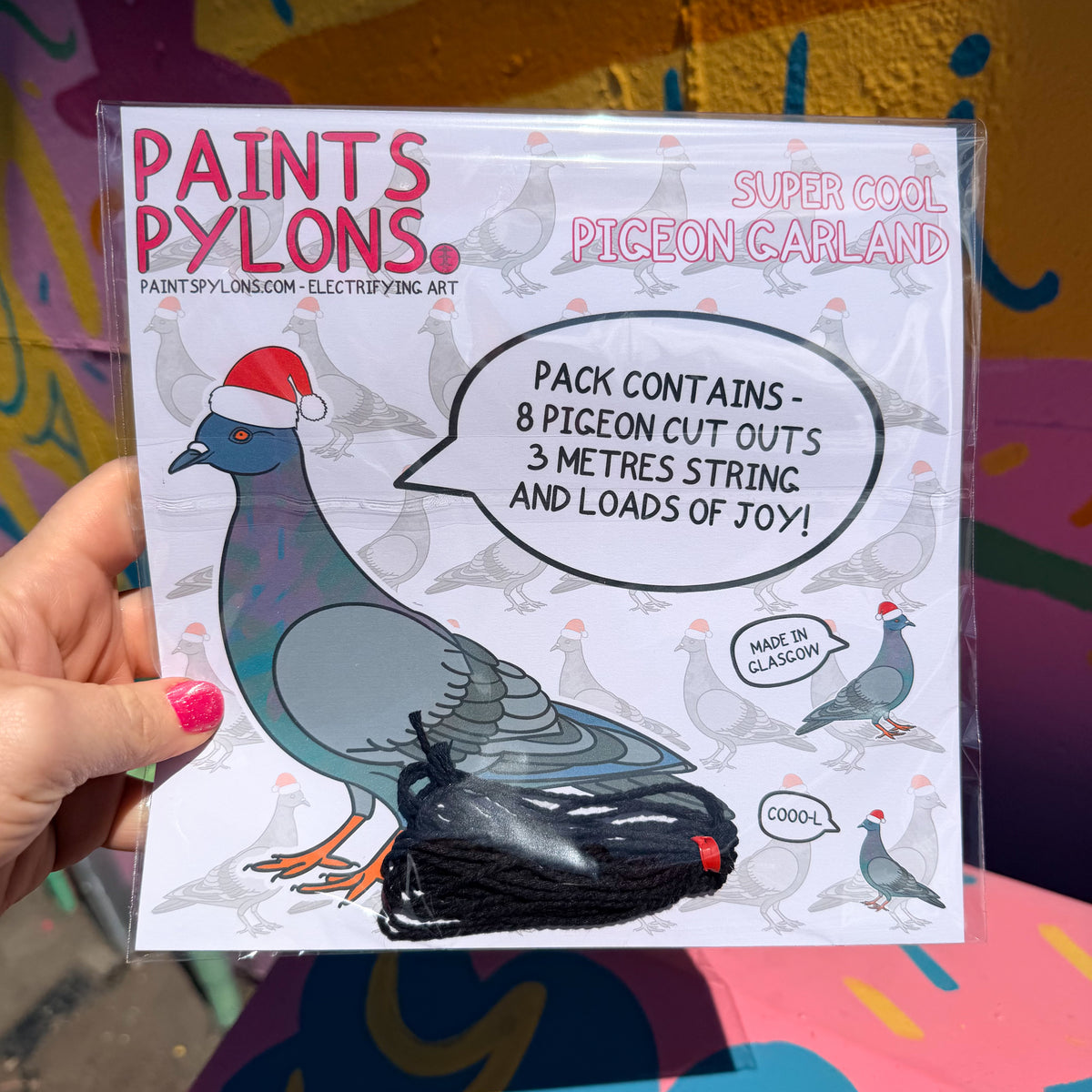 Coool Christmas Pigeon Garland