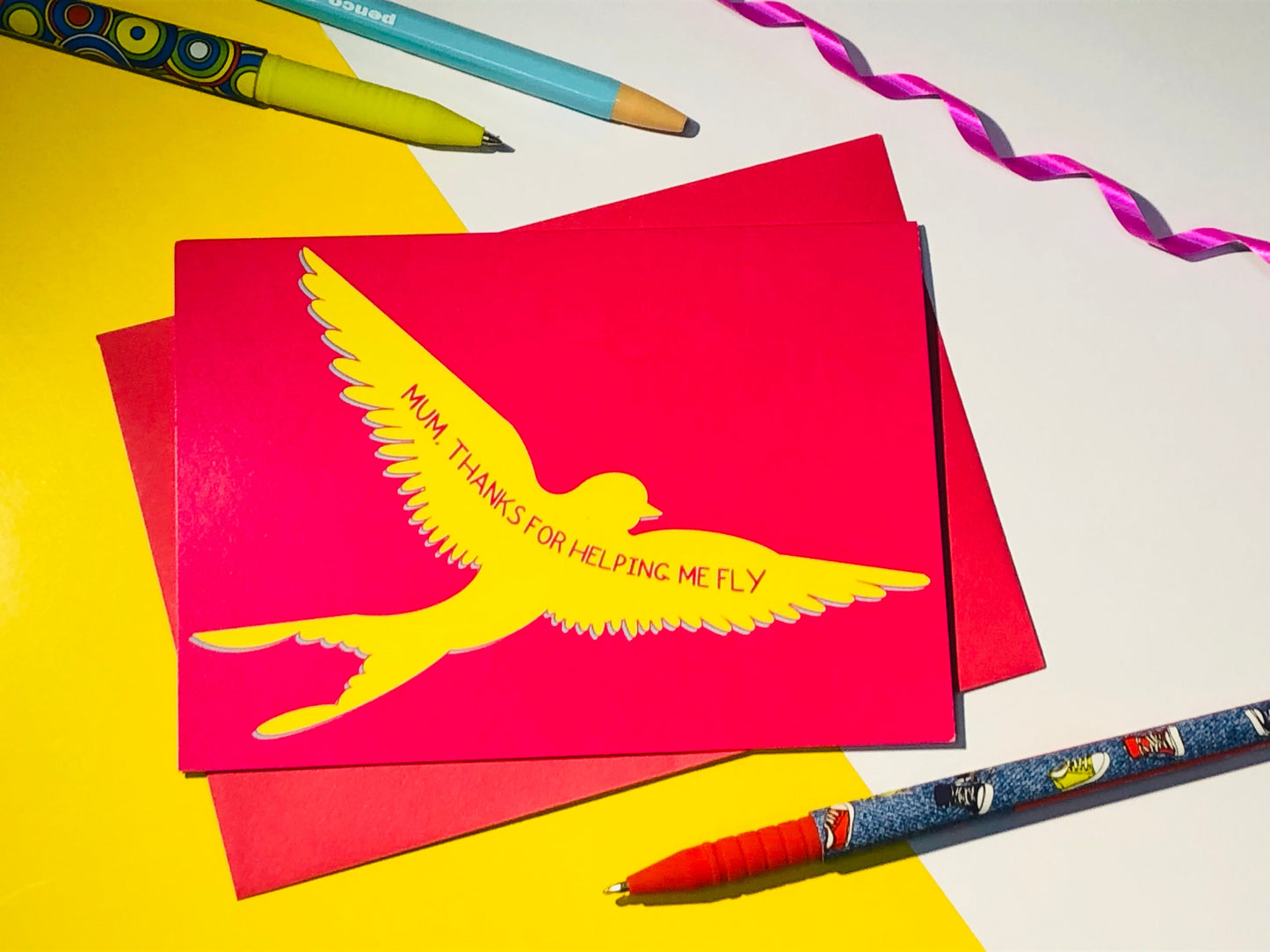 Helping Me Fly Mother's Day Card