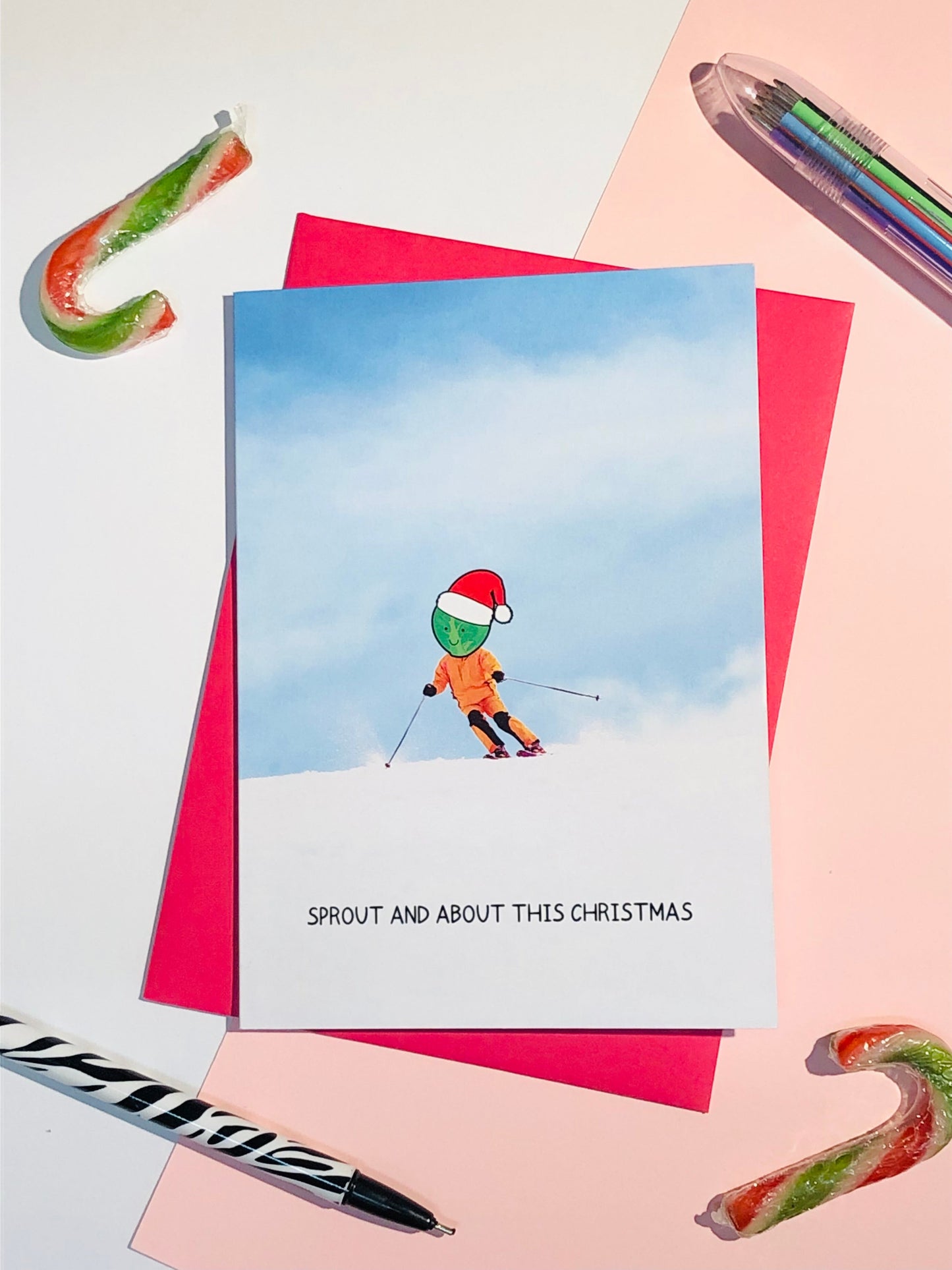 Sprout and About Christmas Card