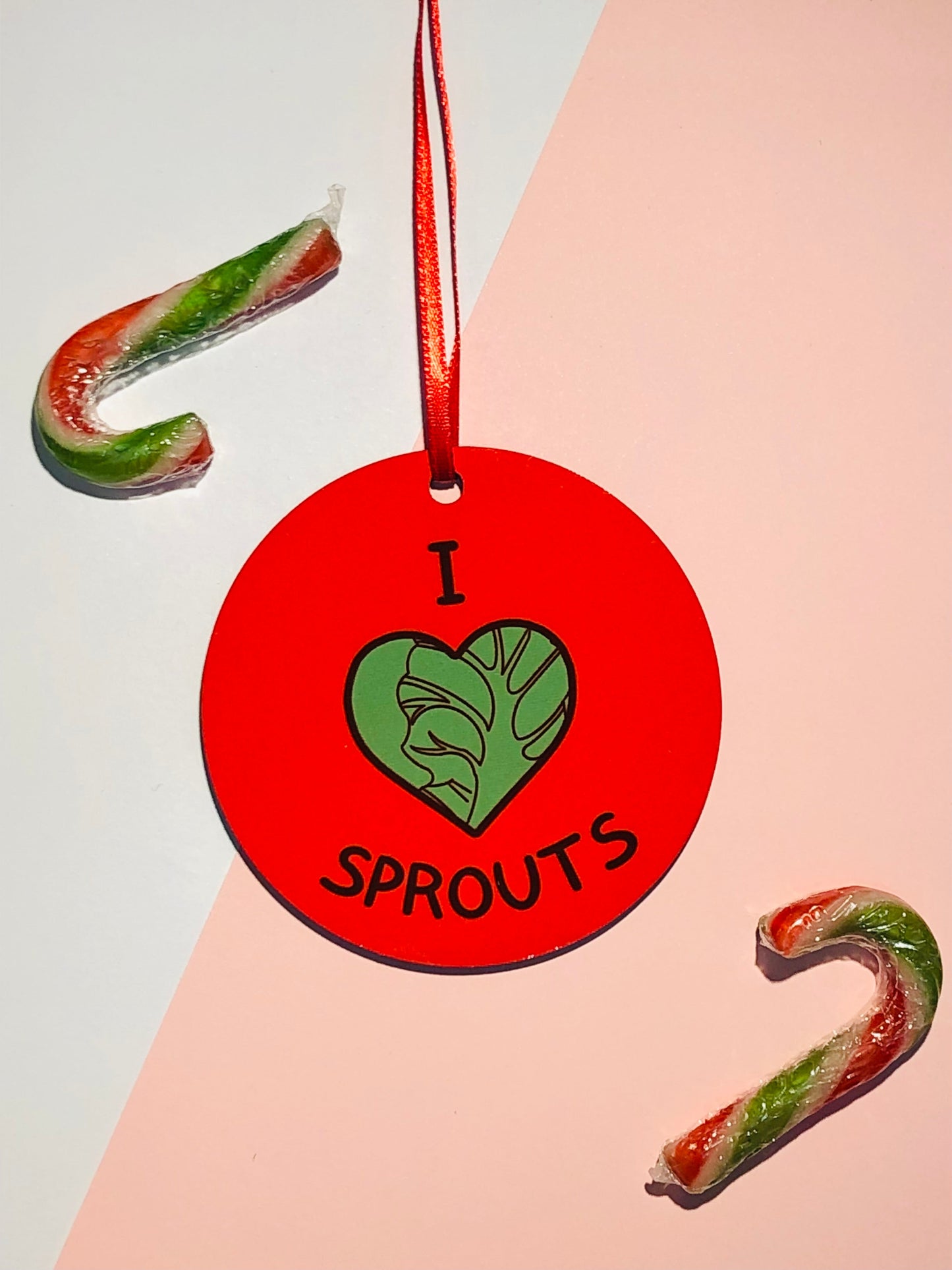 I Love Sprouts Christmas Decoration