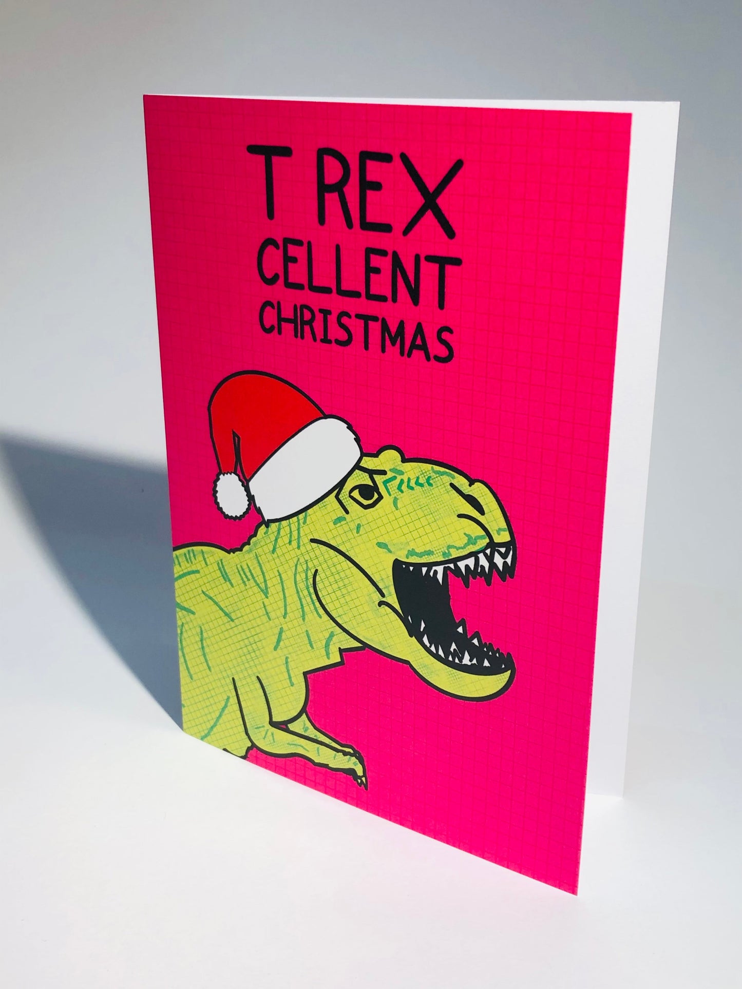 T Rex Christmas Card