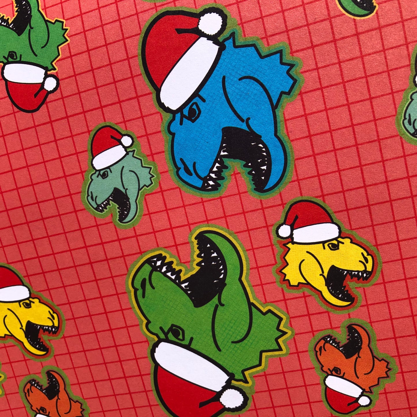 T Rex Christmas Wrapping Paper