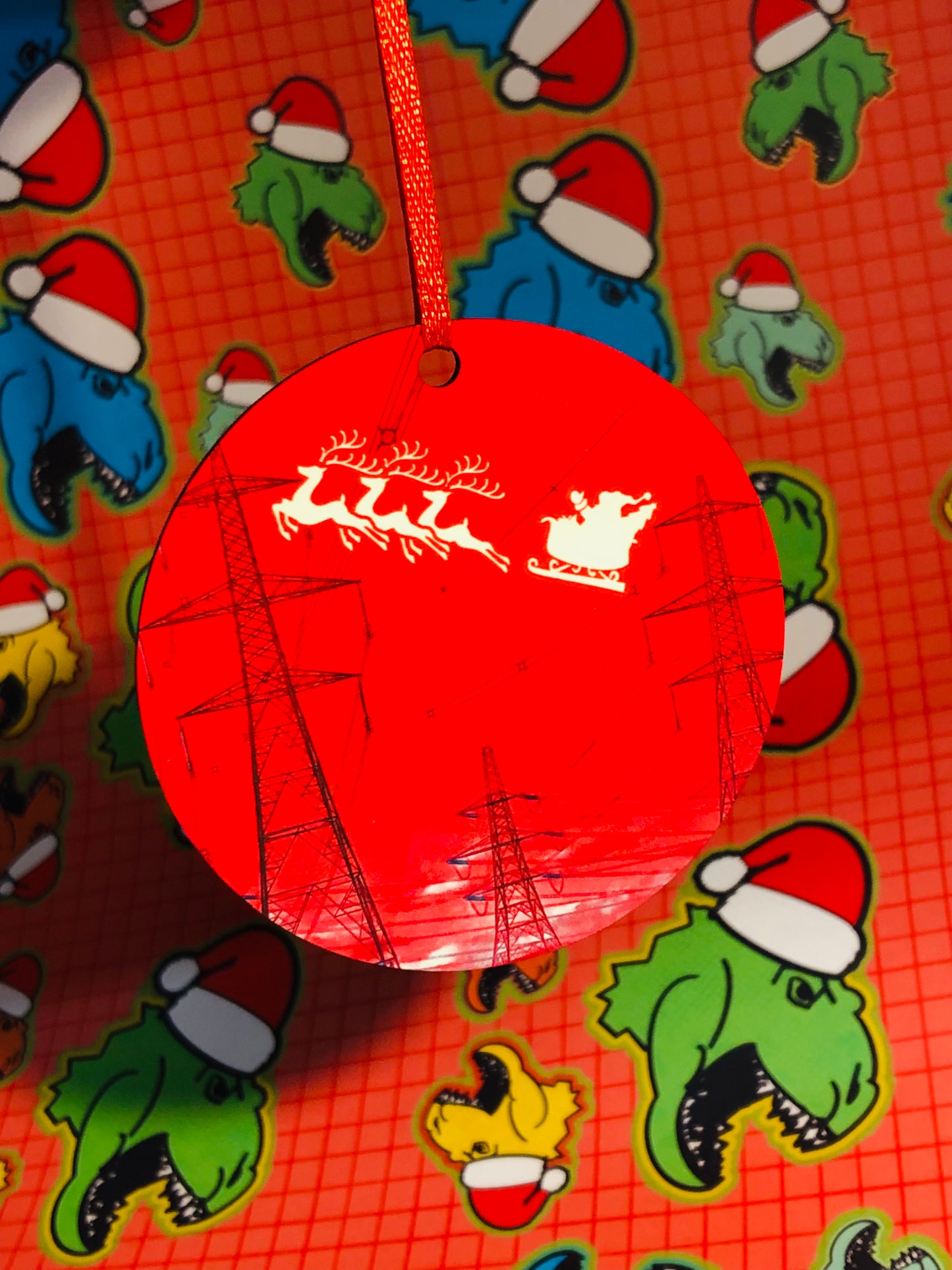 Red Pylon Christmas Decoration