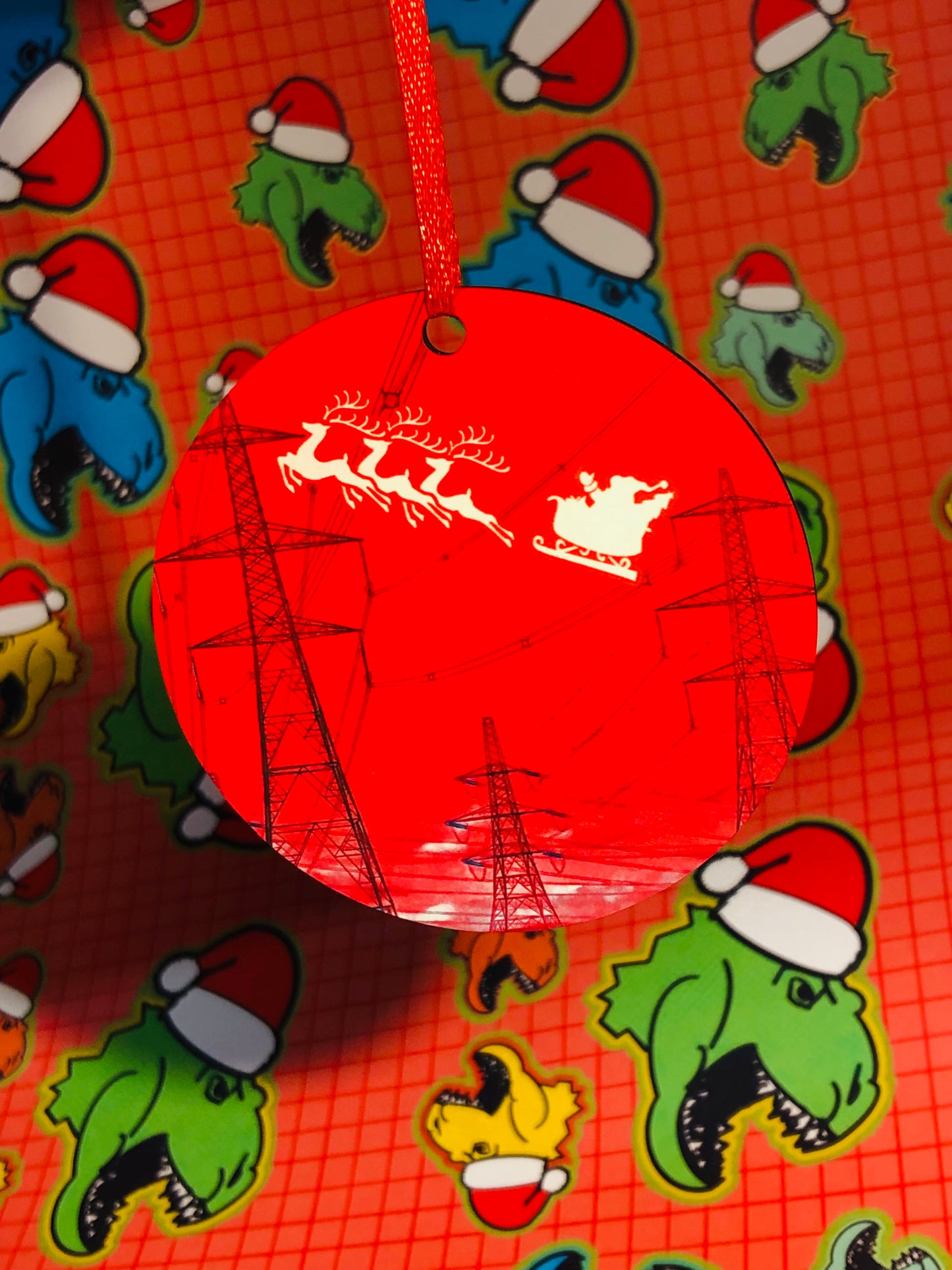 Red Pylon Christmas Decoration
