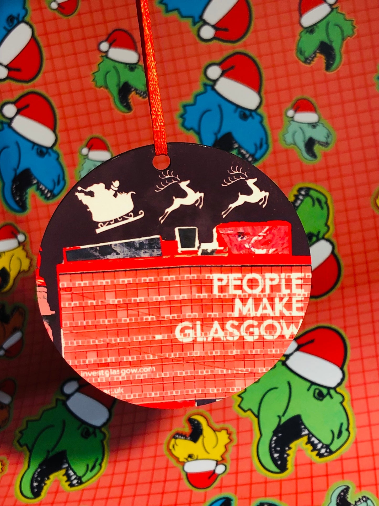 People Make Glasgow Christmas Decoration