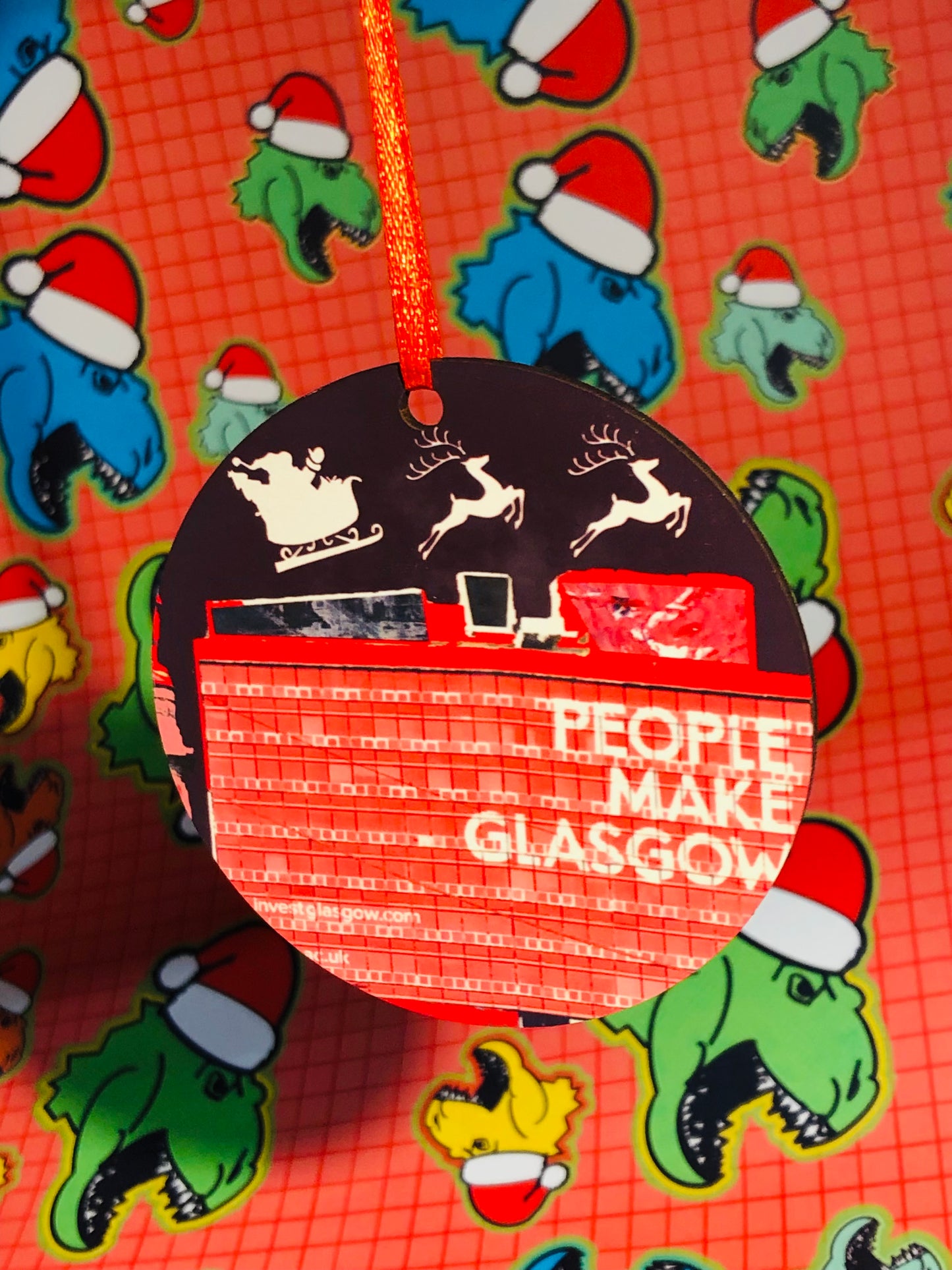 People Make Glasgow Christmas Decoration