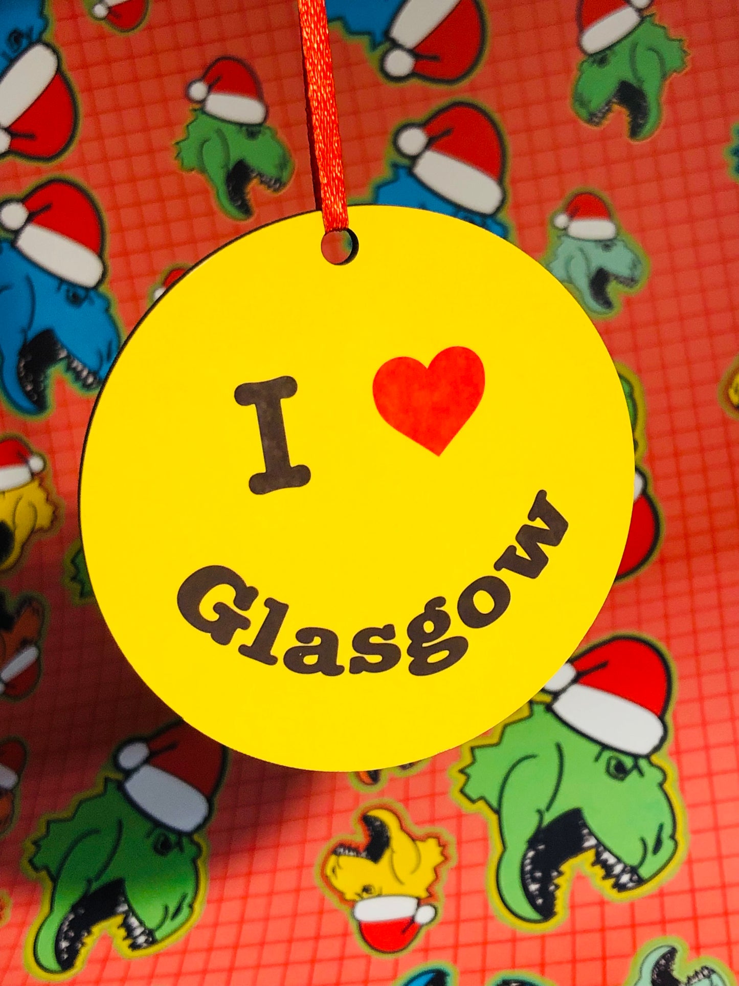 I Love Glasgow Christmas Decoration