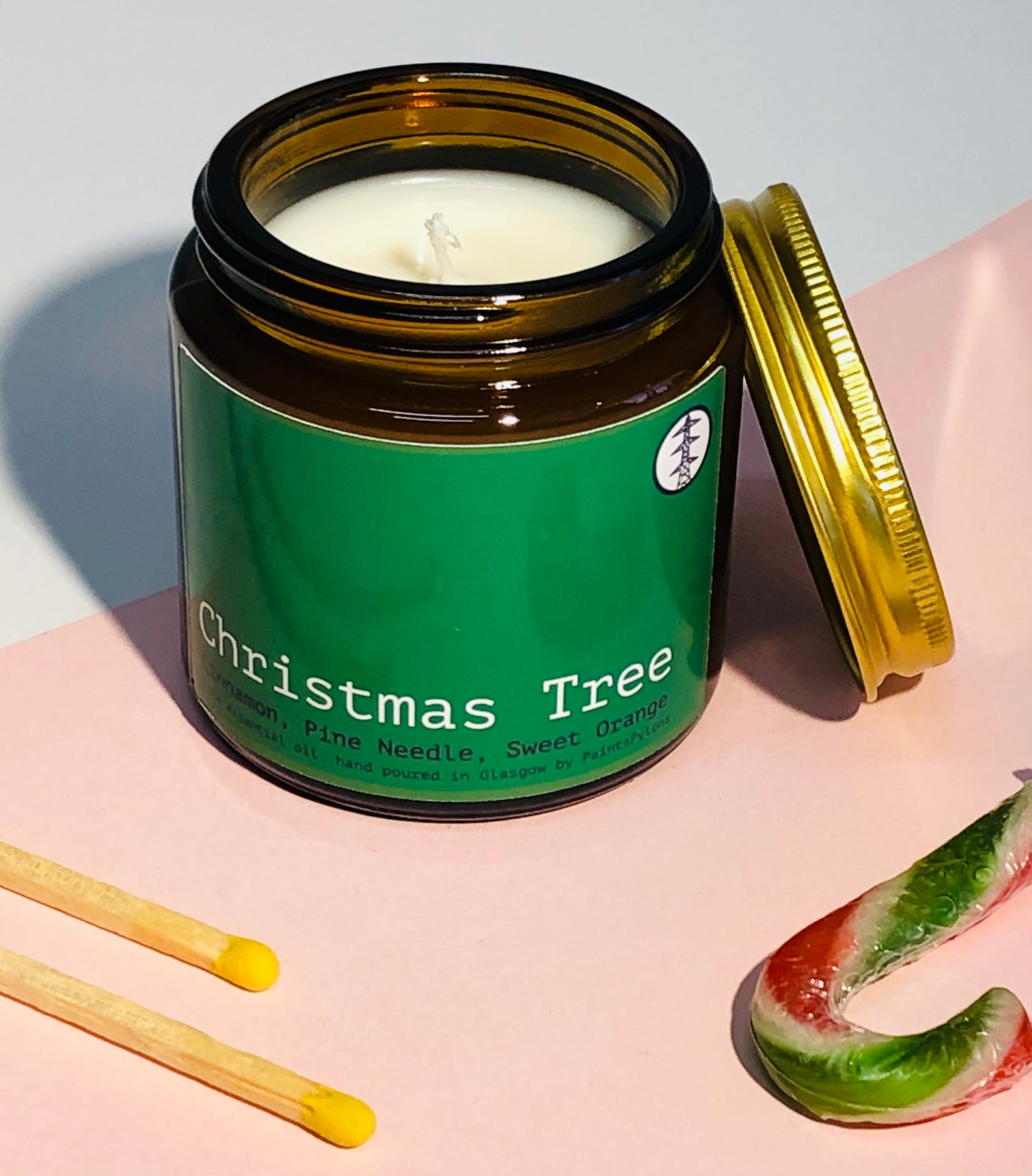 PaintsPylons Christmas Jar Candle