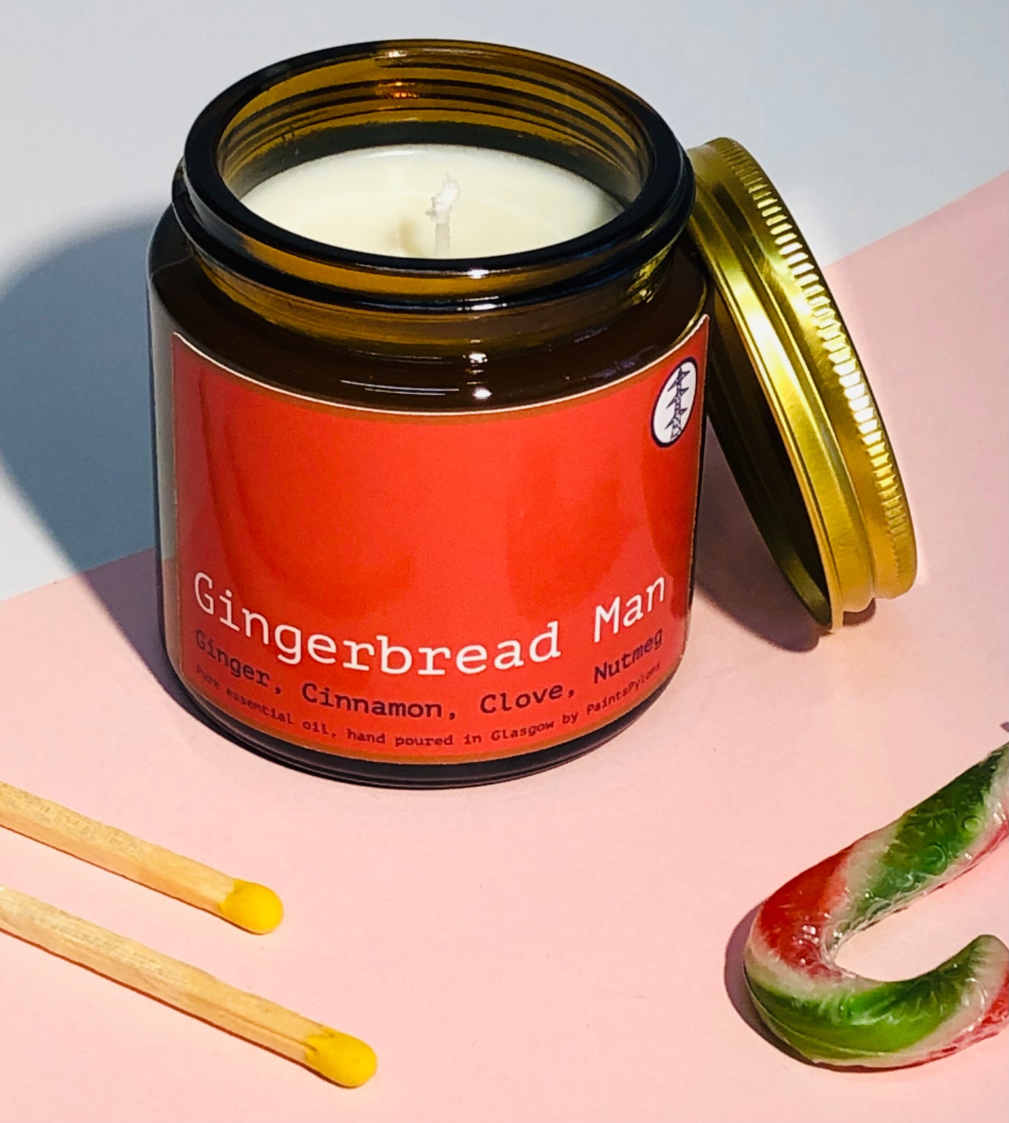 PaintsPylons Christmas Jar Candle