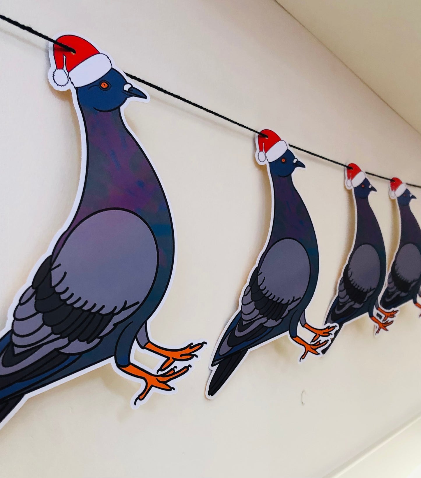 Coool Christmas Pigeon Garland