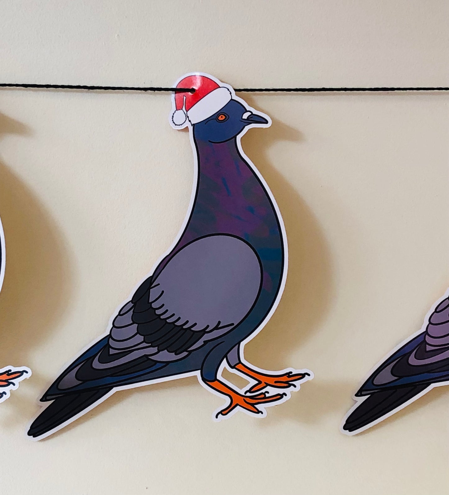 Coool Christmas Pigeon Garland