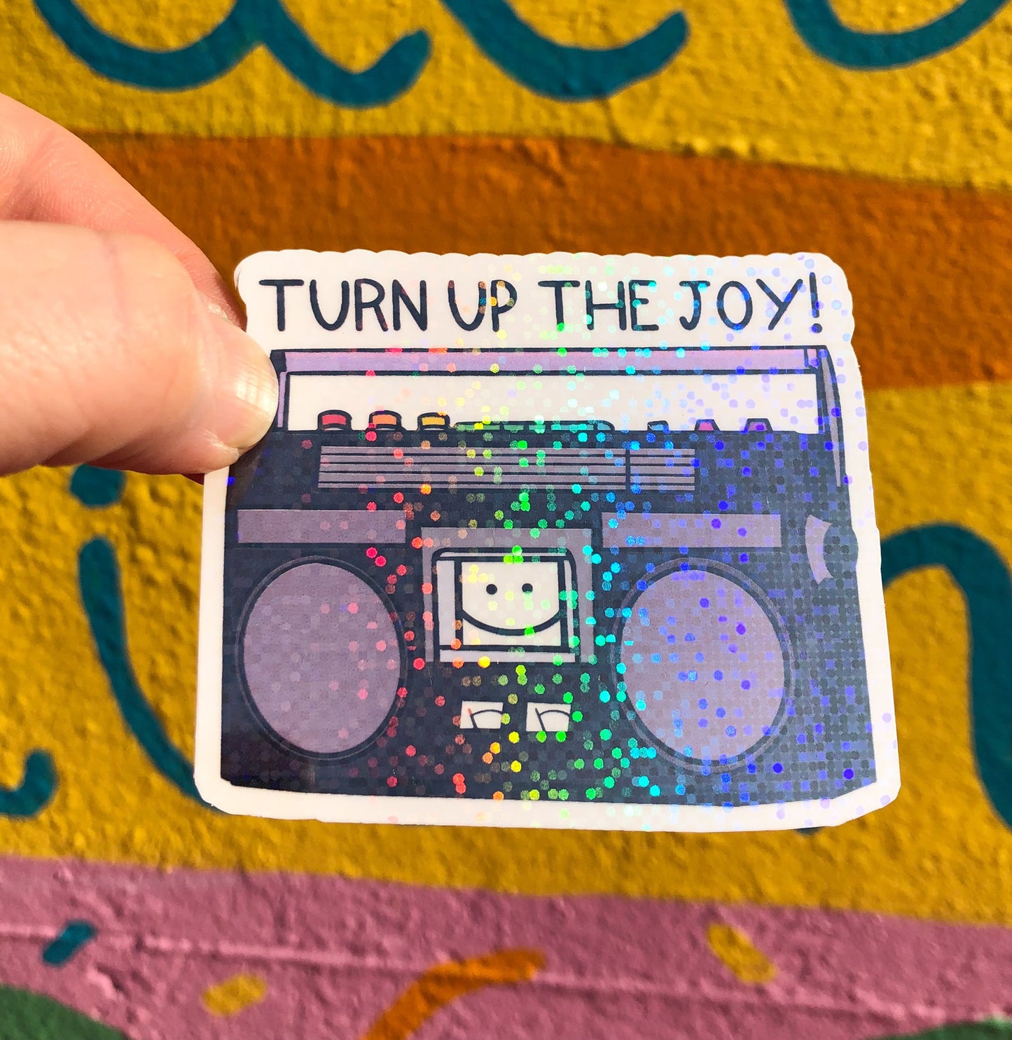 Turn Up The Joy Sticker