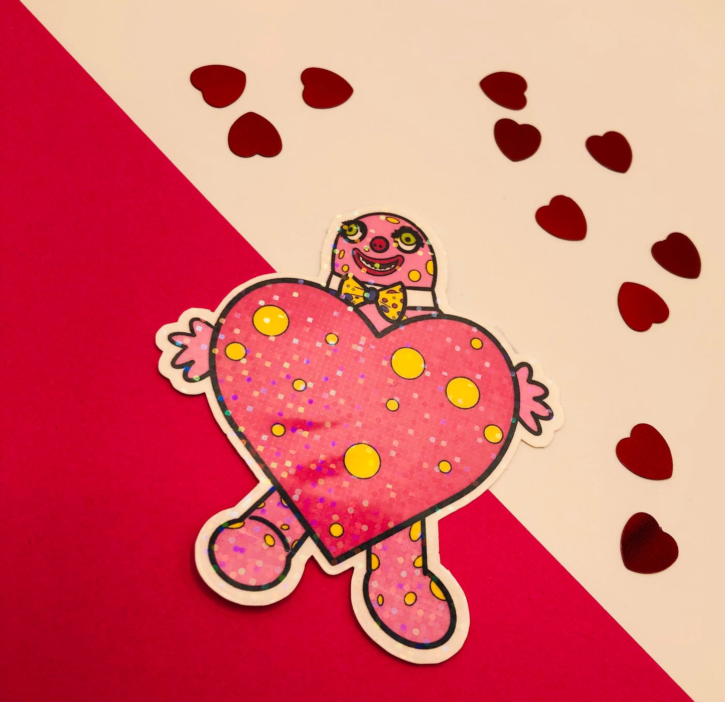 Blobby Heart Sticker