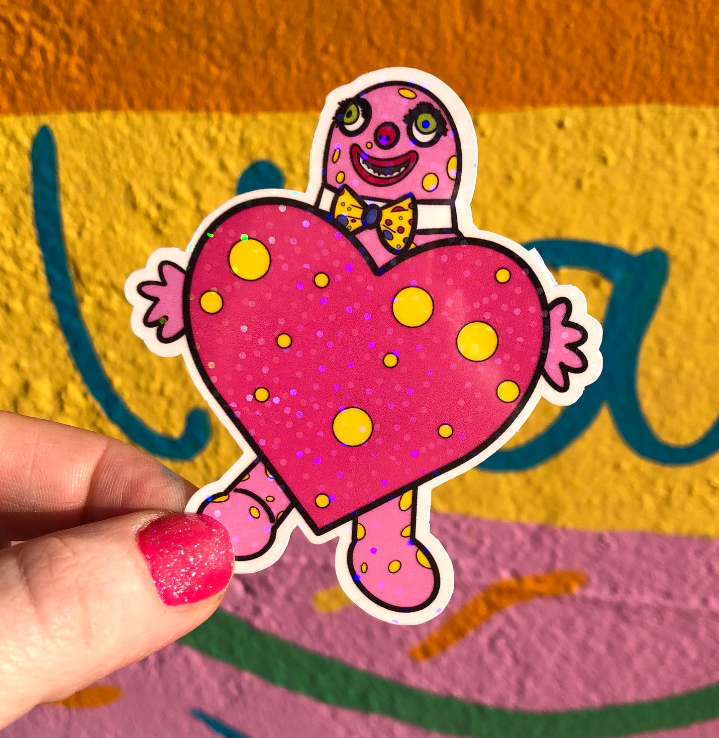 Blobby Heart Sticker