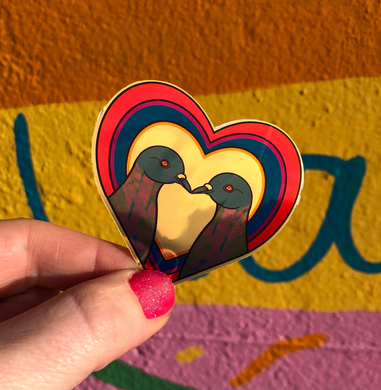 Pigeon Love Sticker