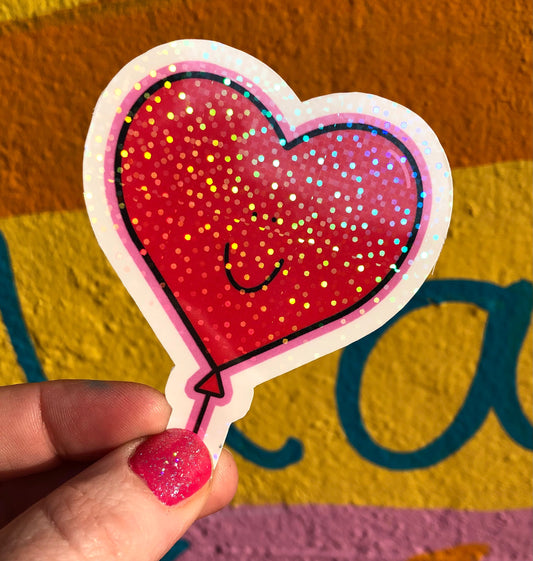 Heart Balloon Sticker