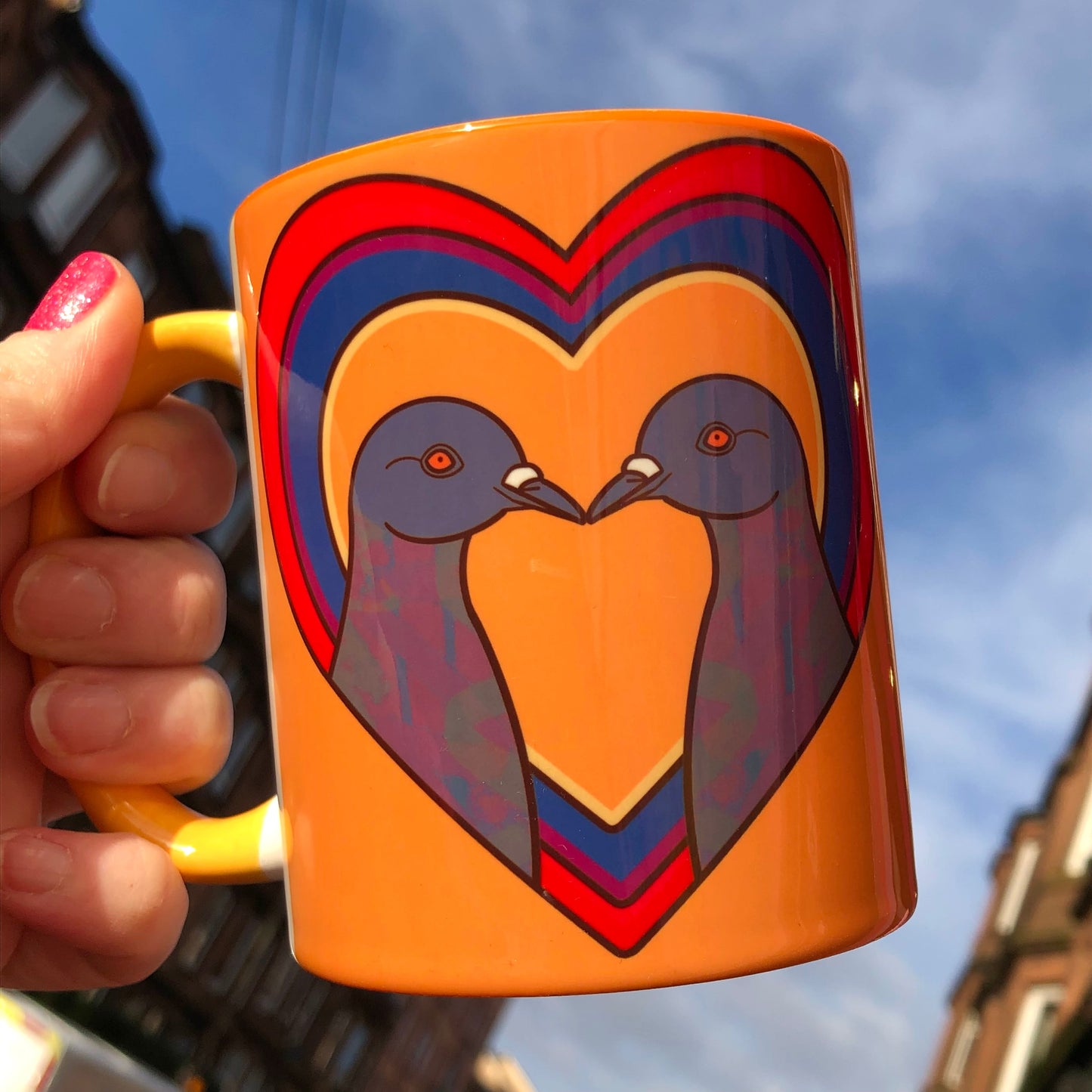 Pigeon Love Mug