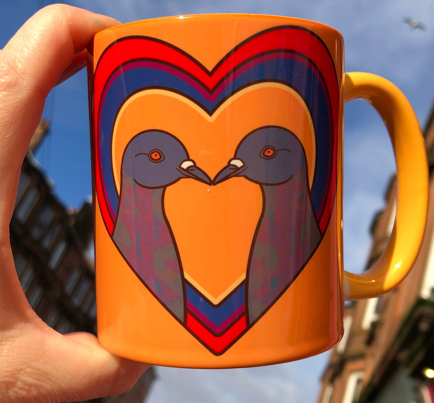Pigeon Love Mug