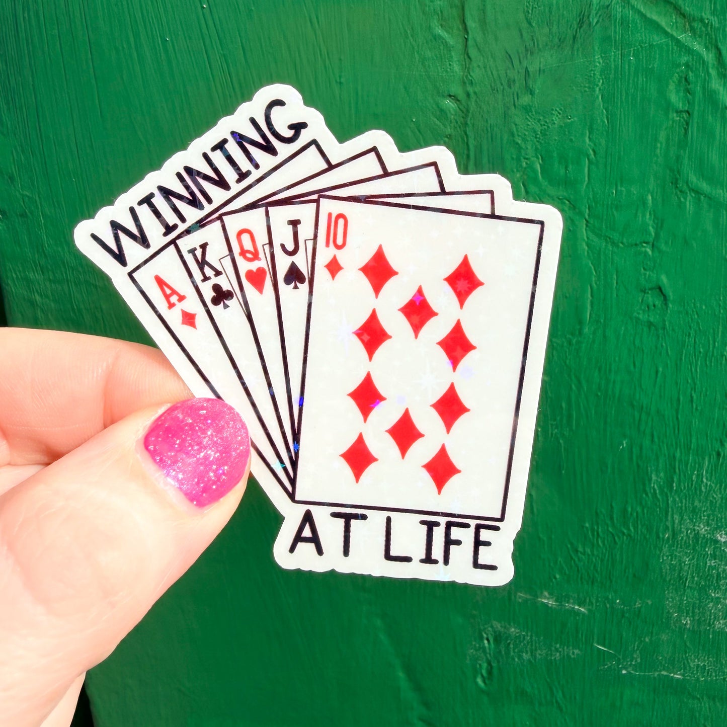 Winning at Life Sticker