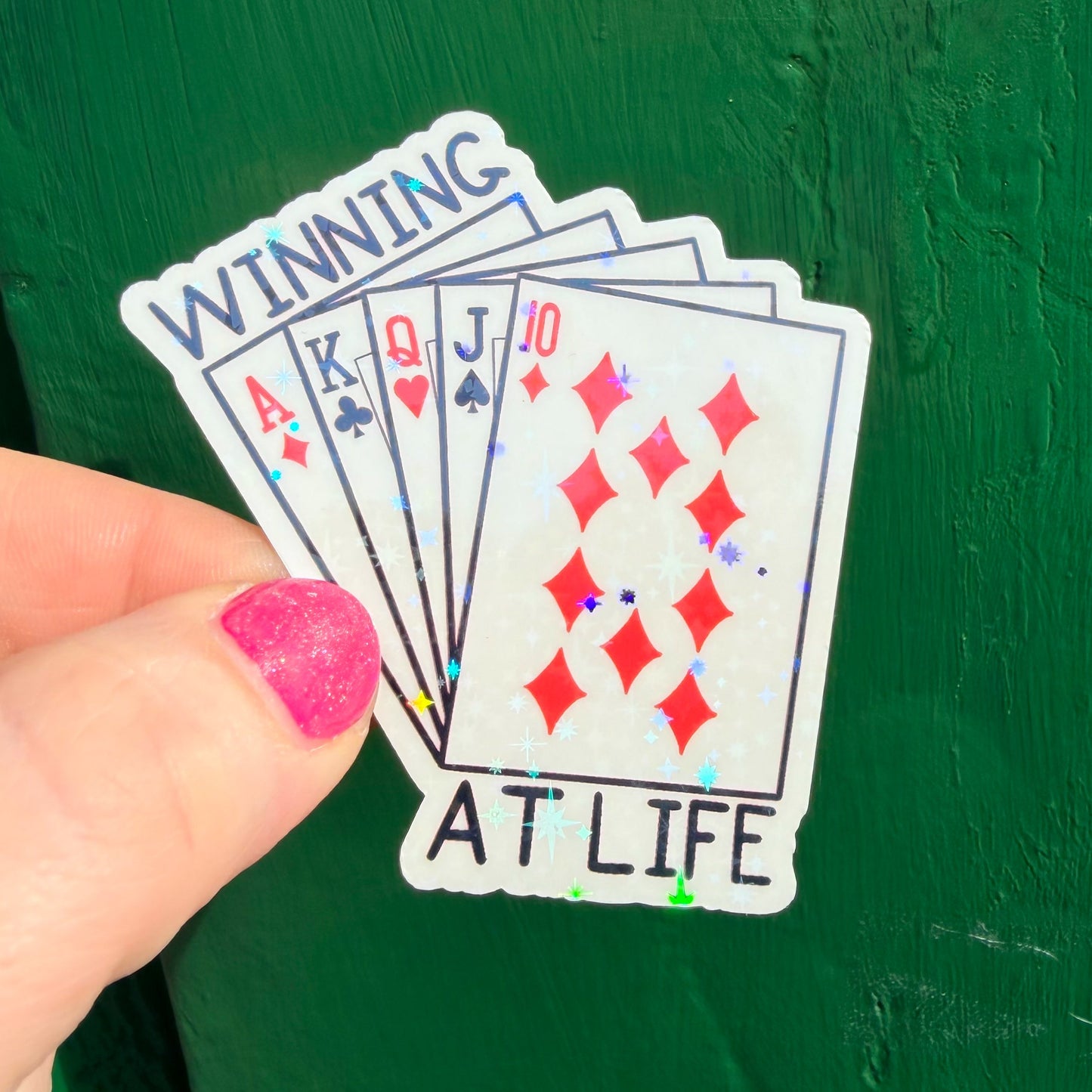Winning at Life Sticker