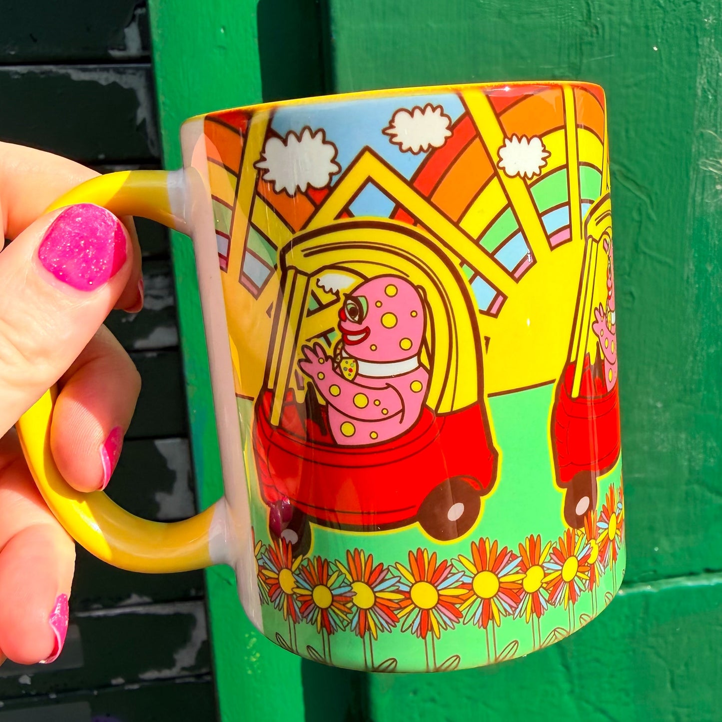 Blobby in Car Mug
