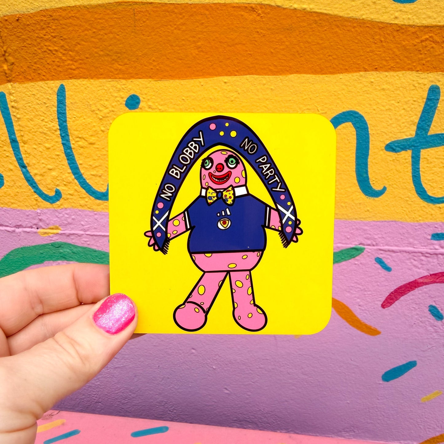 No Blobby No Party Coaster