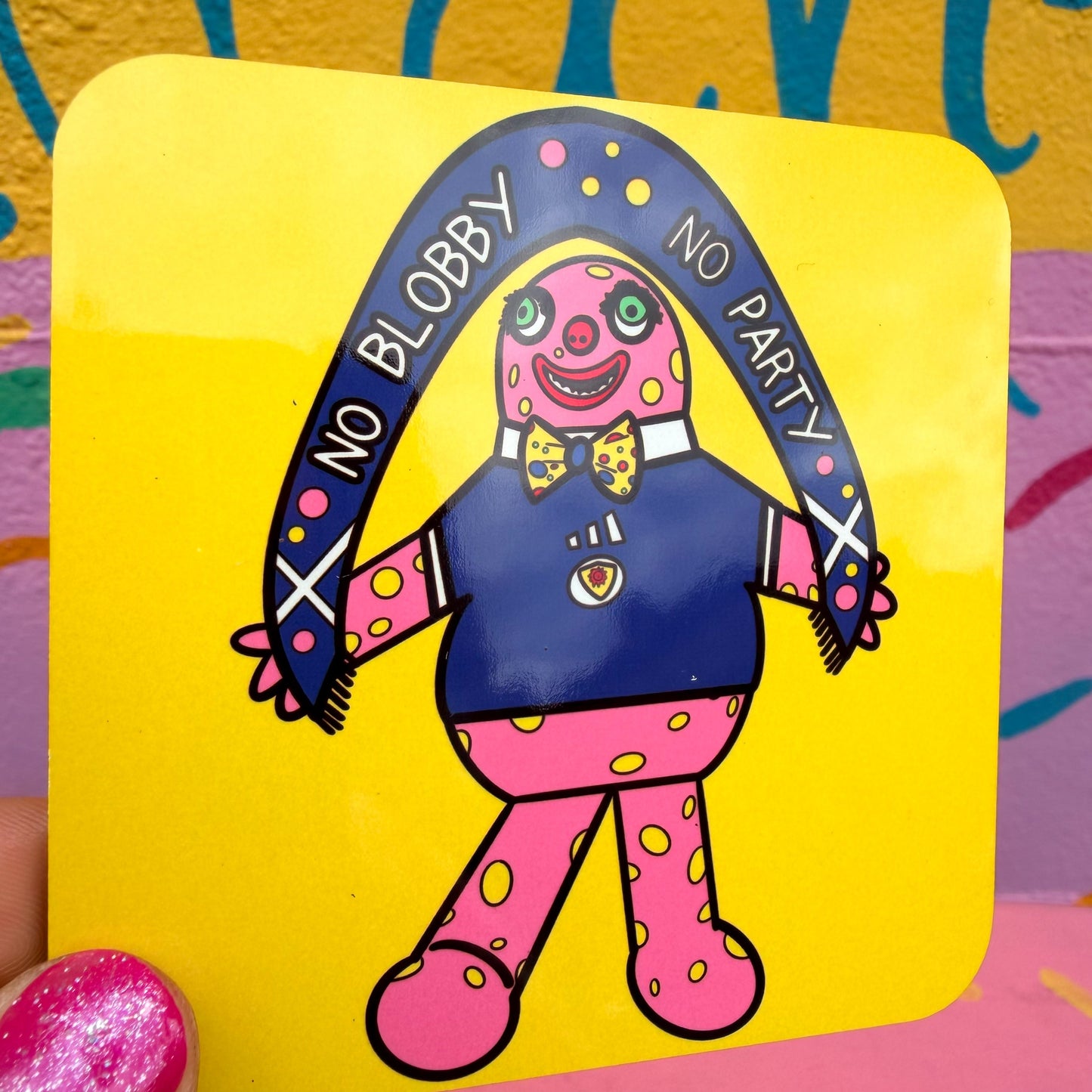 No Blobby No Party Coaster