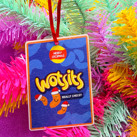 Wotsits Wooden Christmas Decoration