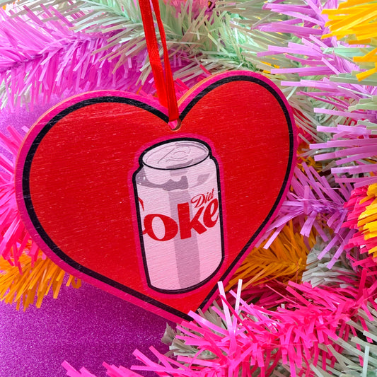 Diet Cola Wooden Christmas Decoration
