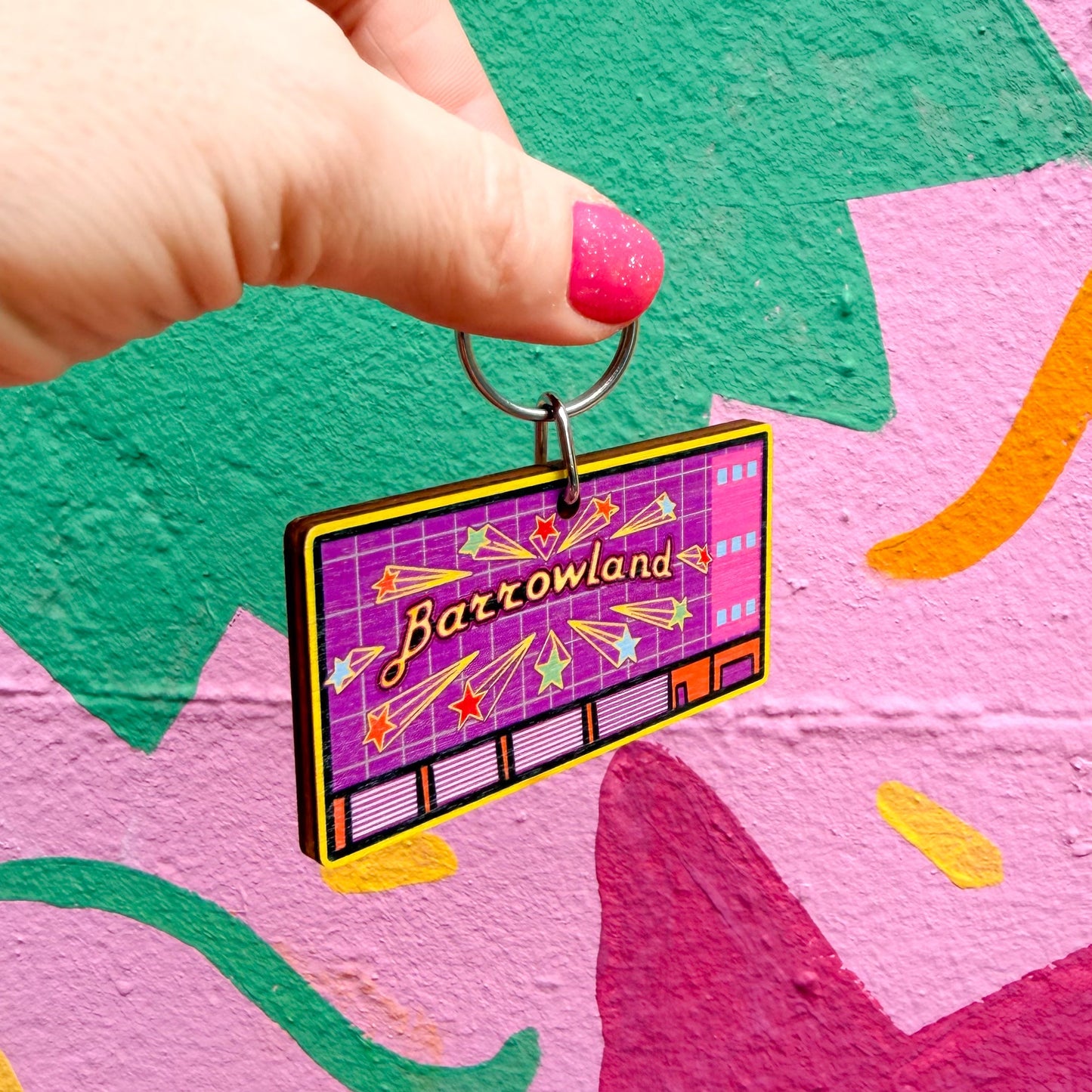 Barrowlands Wooden Keyring