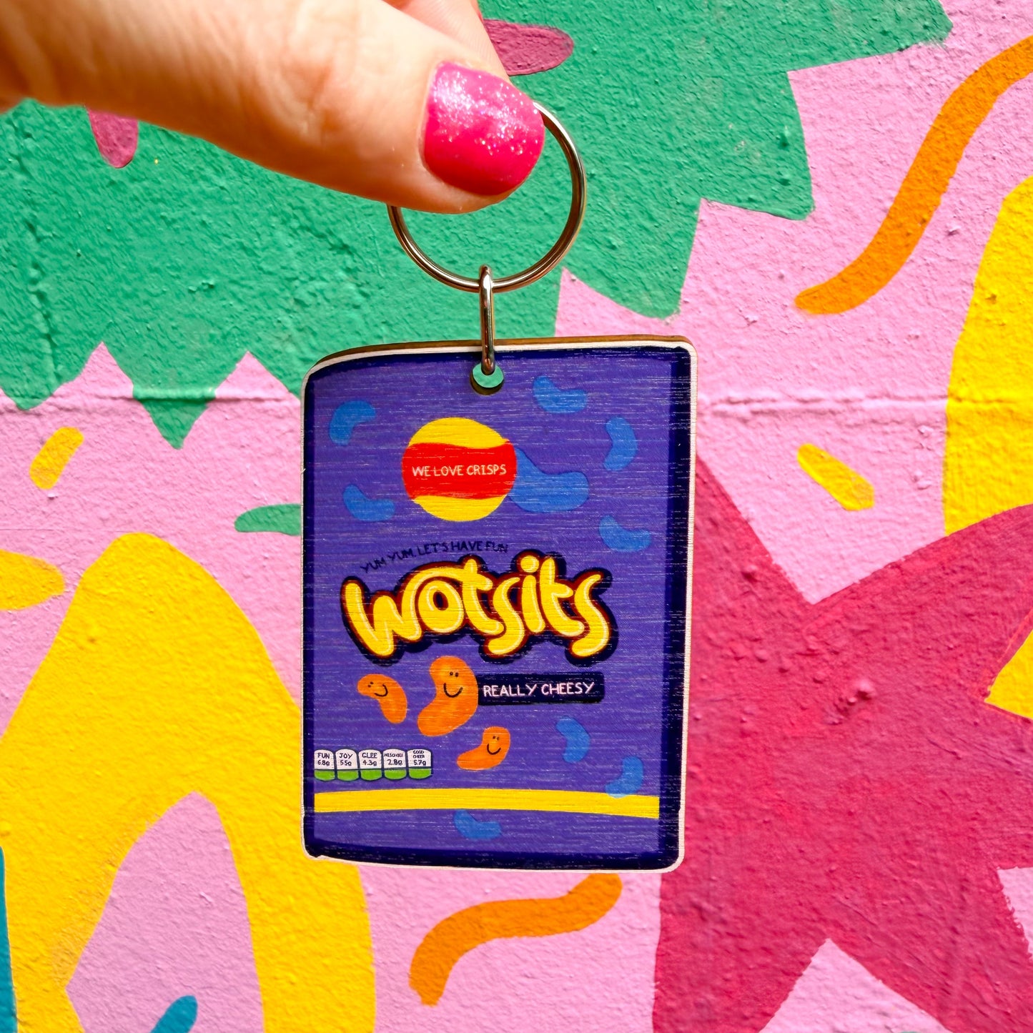 Wotsits Wooden Keyring