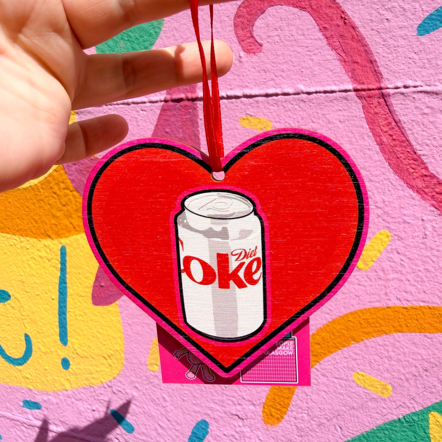 Diet Cola Wooden Christmas Decoration