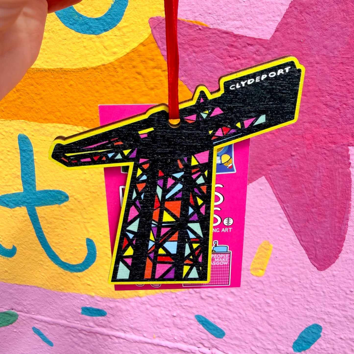 Finnieston Crane Wooden Christmas Decoration