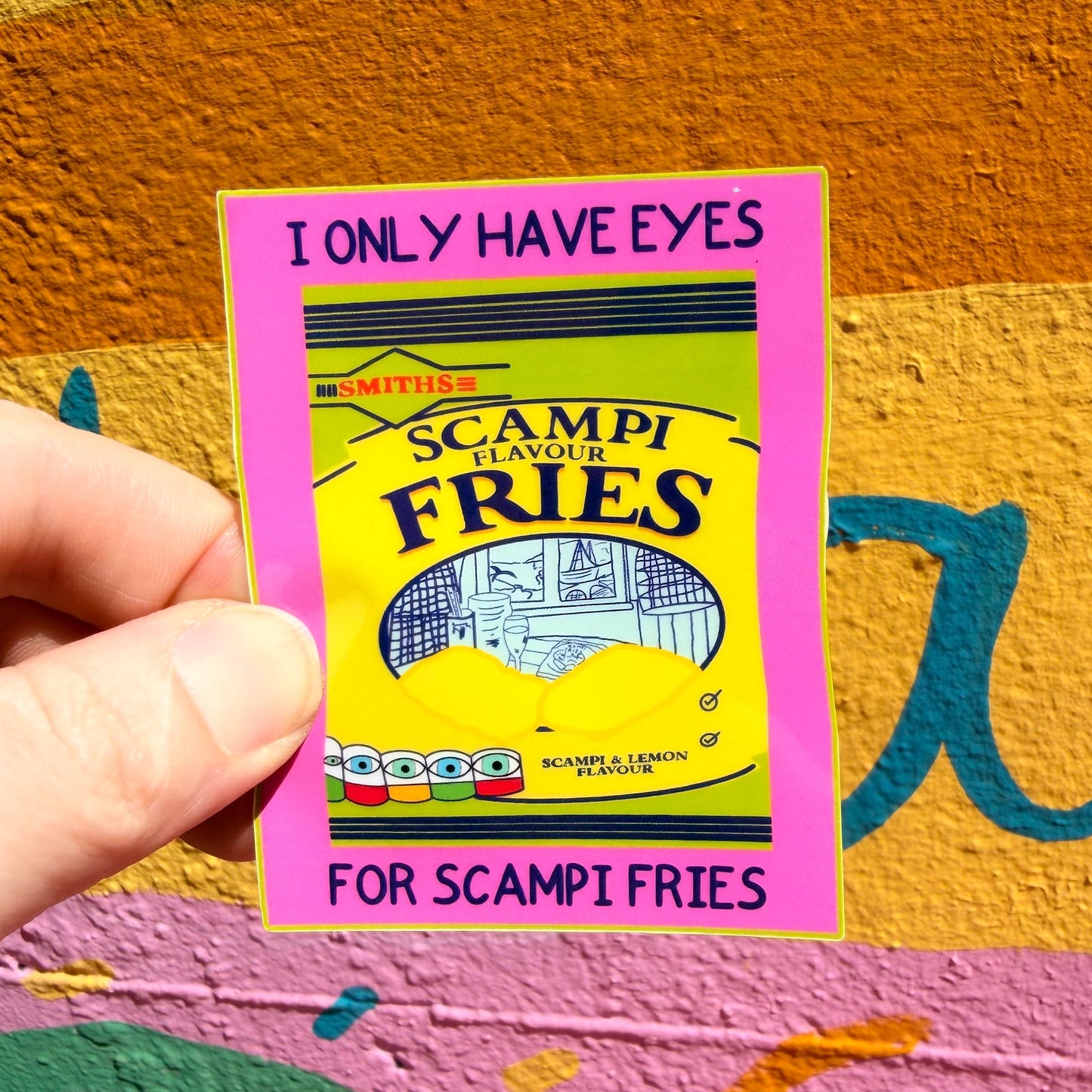 I Only Have Eyes For Scampi Fries Sticker