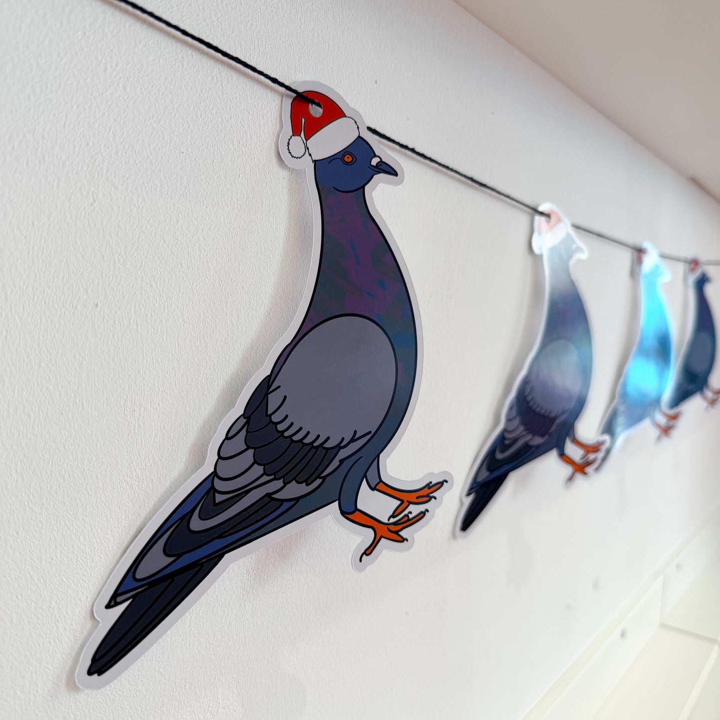 Coool Christmas Pigeon Garland