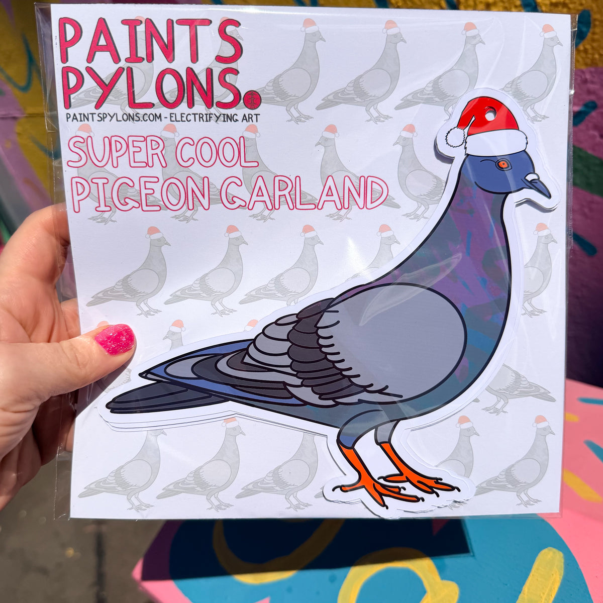 Coool Christmas Pigeon Garland