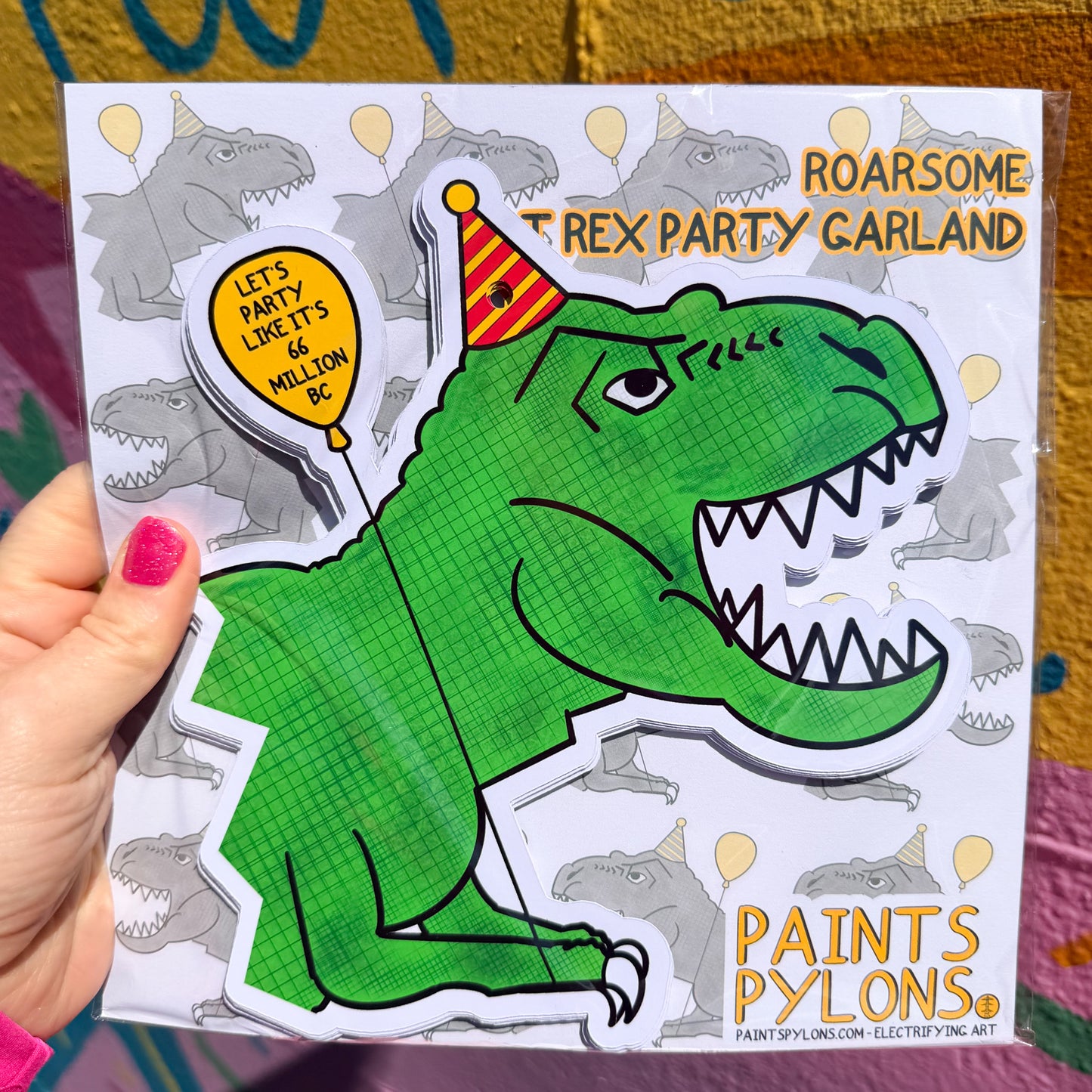 T Rex Party Garland