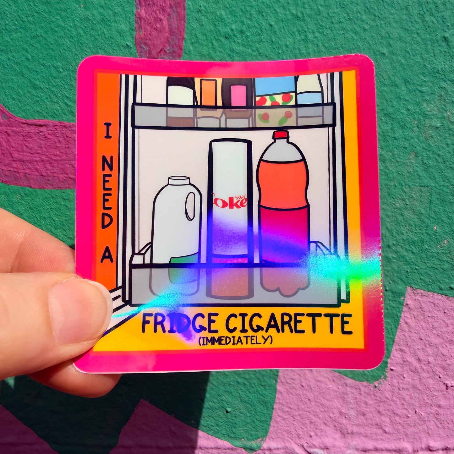 Fridge Cigarette Sticker