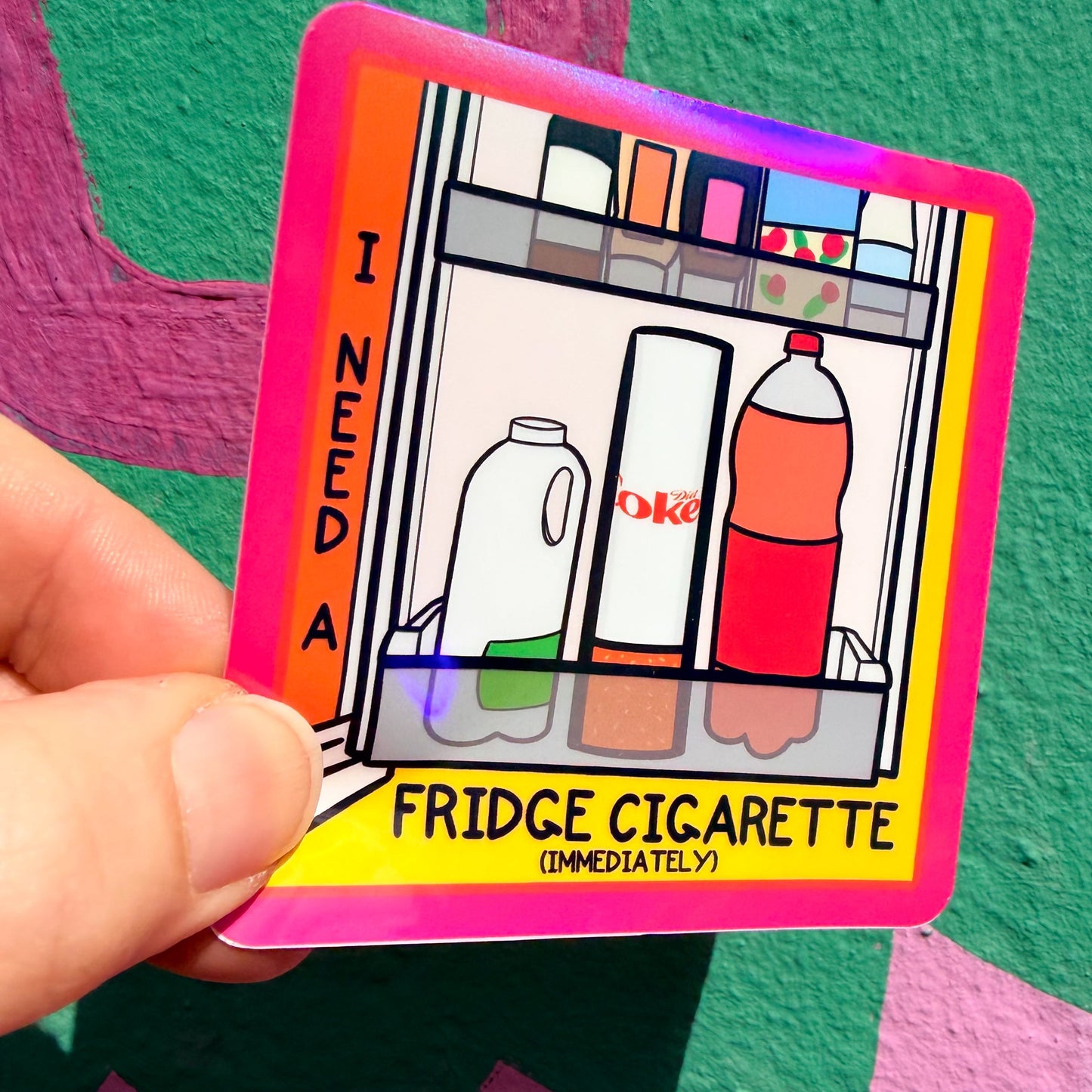 Fridge Cigarette Sticker