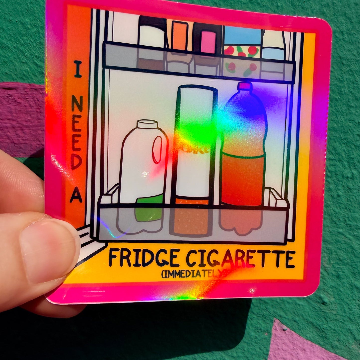 Fridge Cigarette Sticker