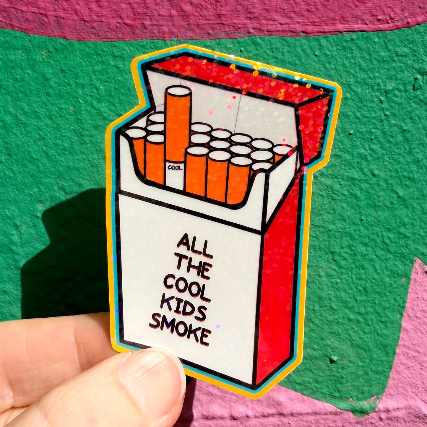 Cigarette Packet Sticker