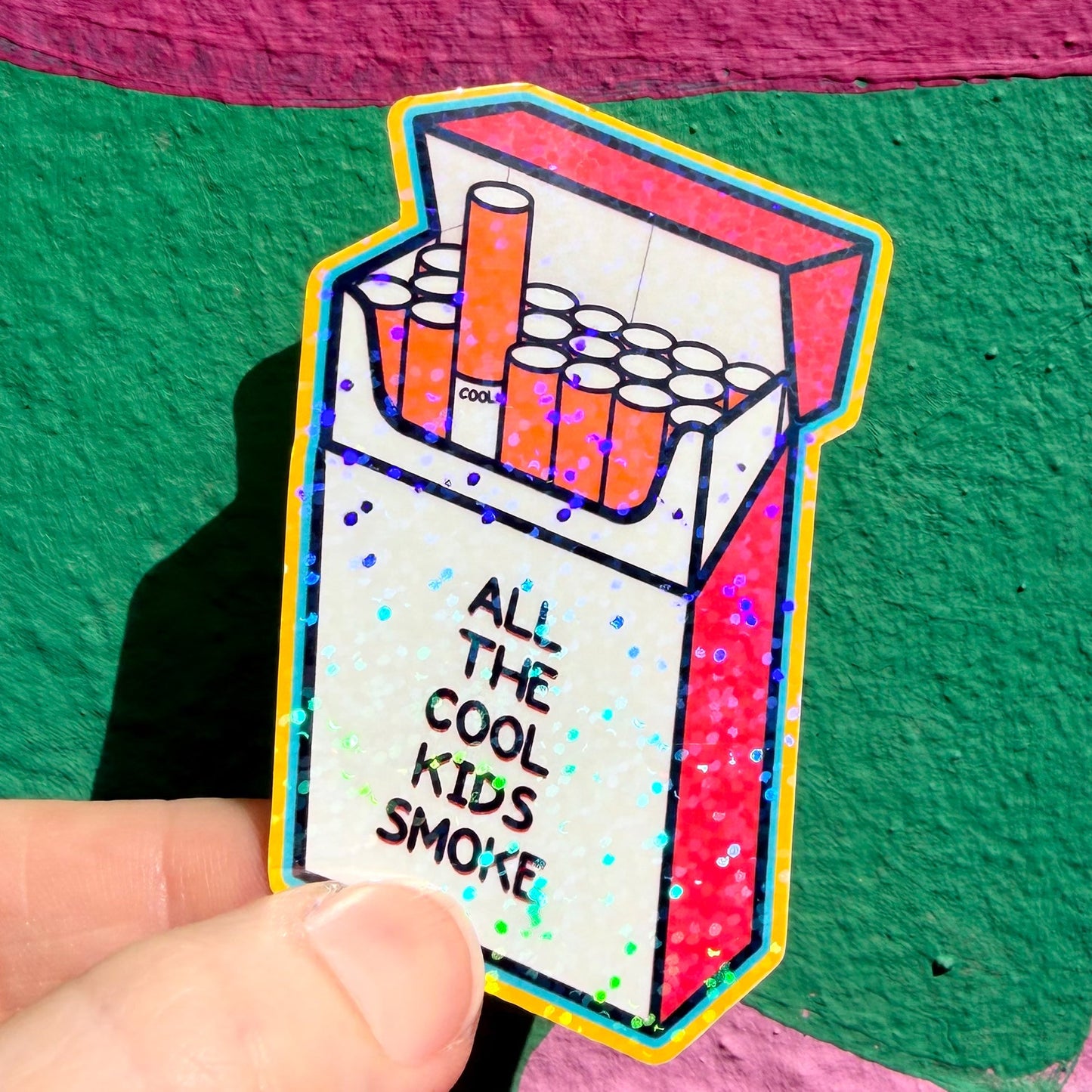 Cigarette Packet Sticker