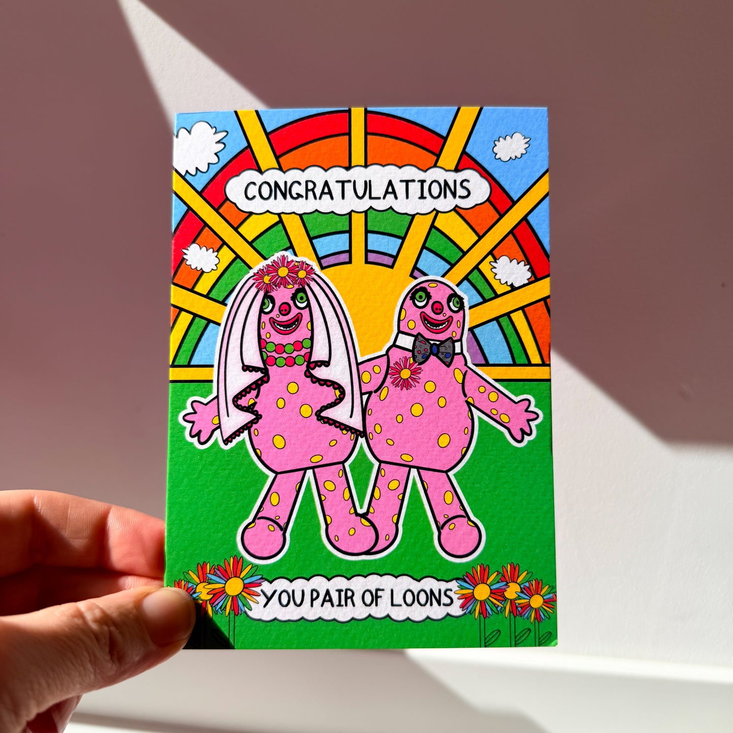 Blobby Wedding Card