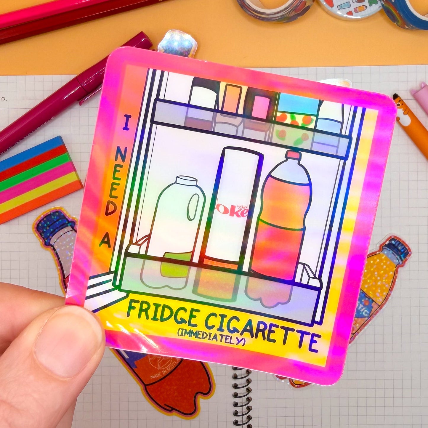 Fridge Cigarette Sticker