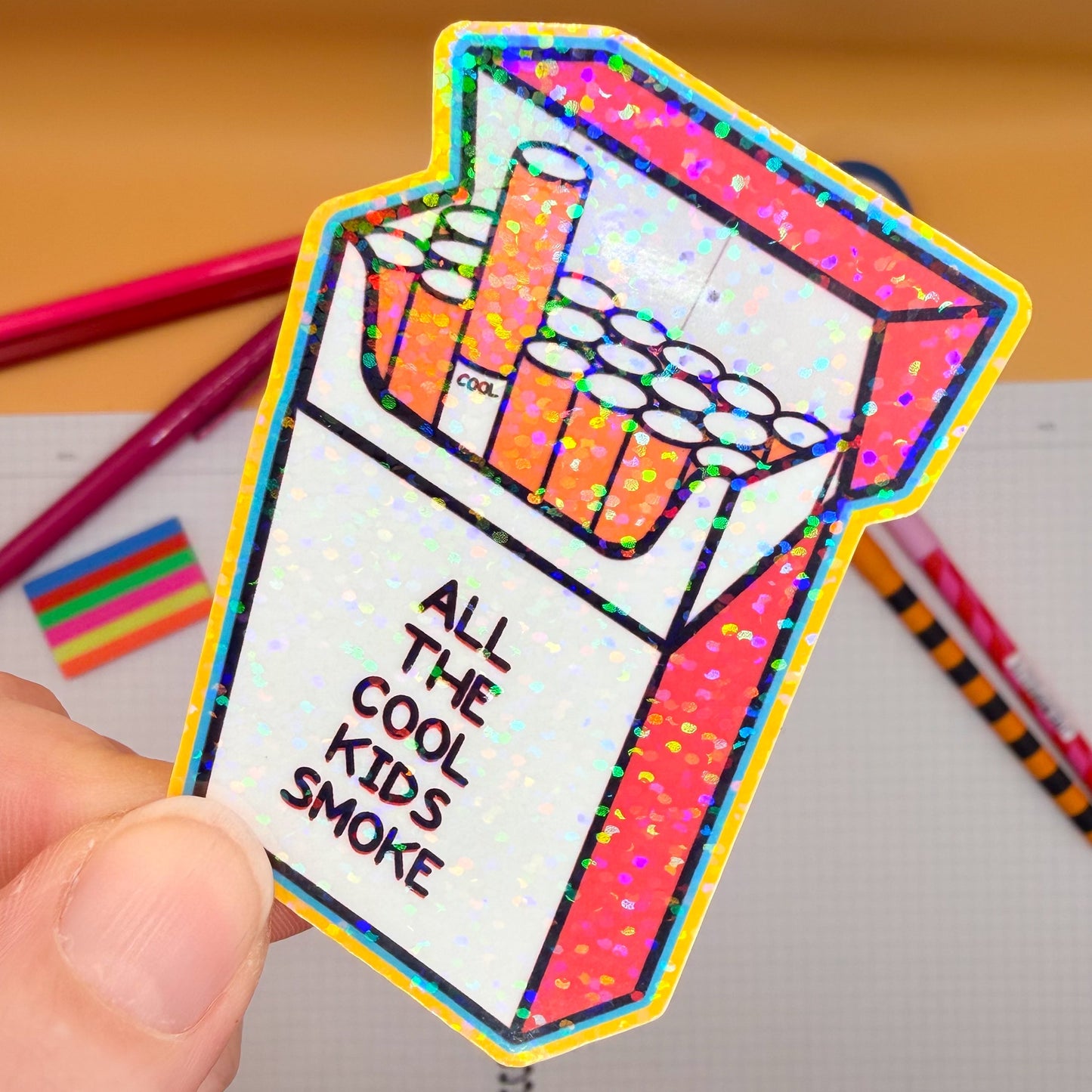 Cigarette Packet Sticker
