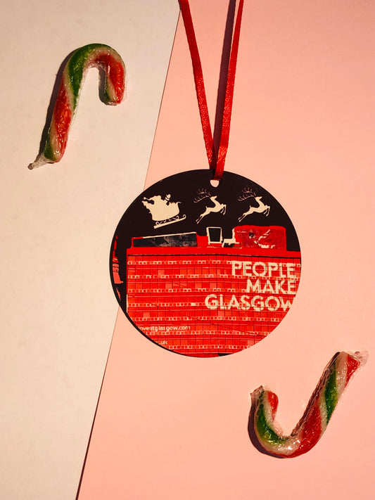 People Make Glasgow Christmas Decoration
